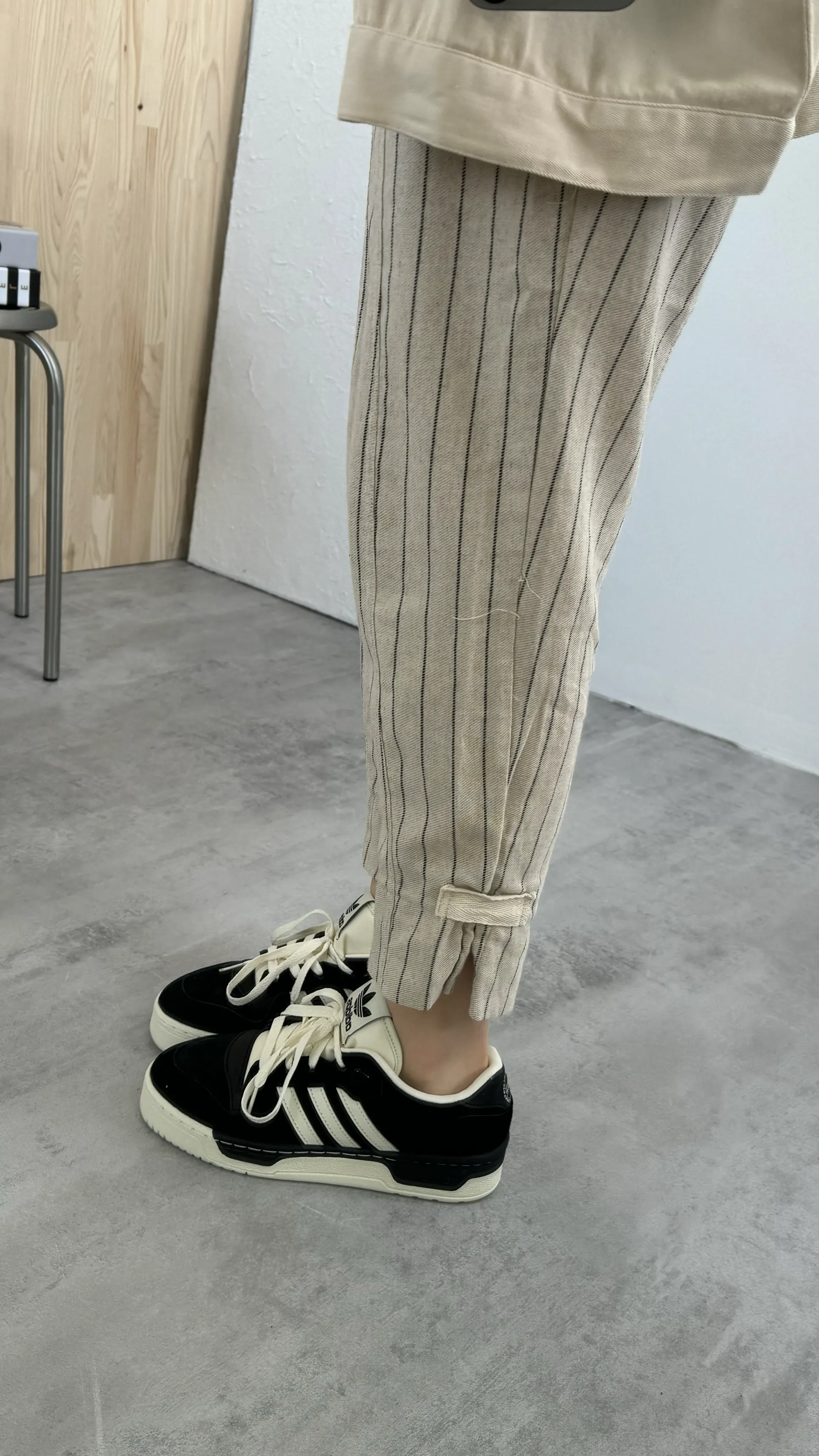 Keten Pantolon Taş Siyah