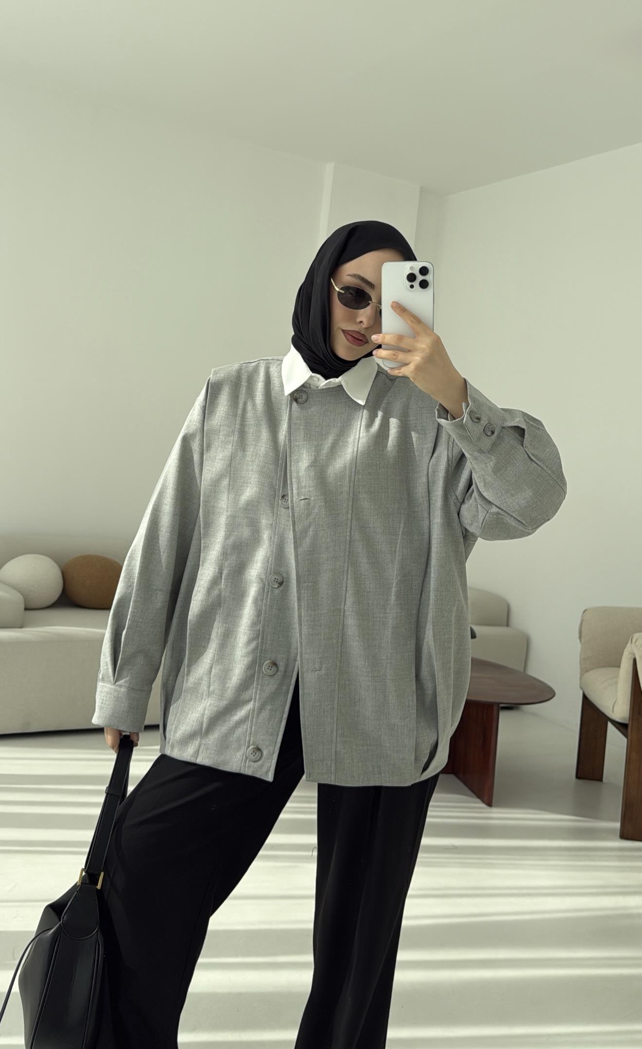 Tasarım ml Collection Ceket Gri