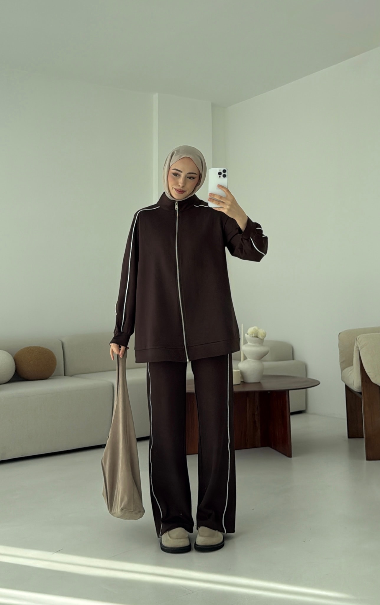 Garnili Oysho Takım Kahve