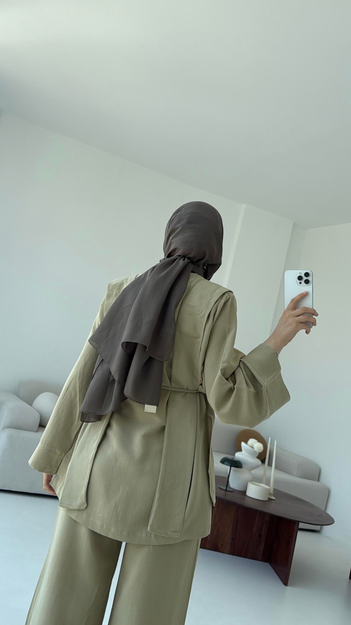 Omuz Kuşaklı Pantolon Takım Cagla