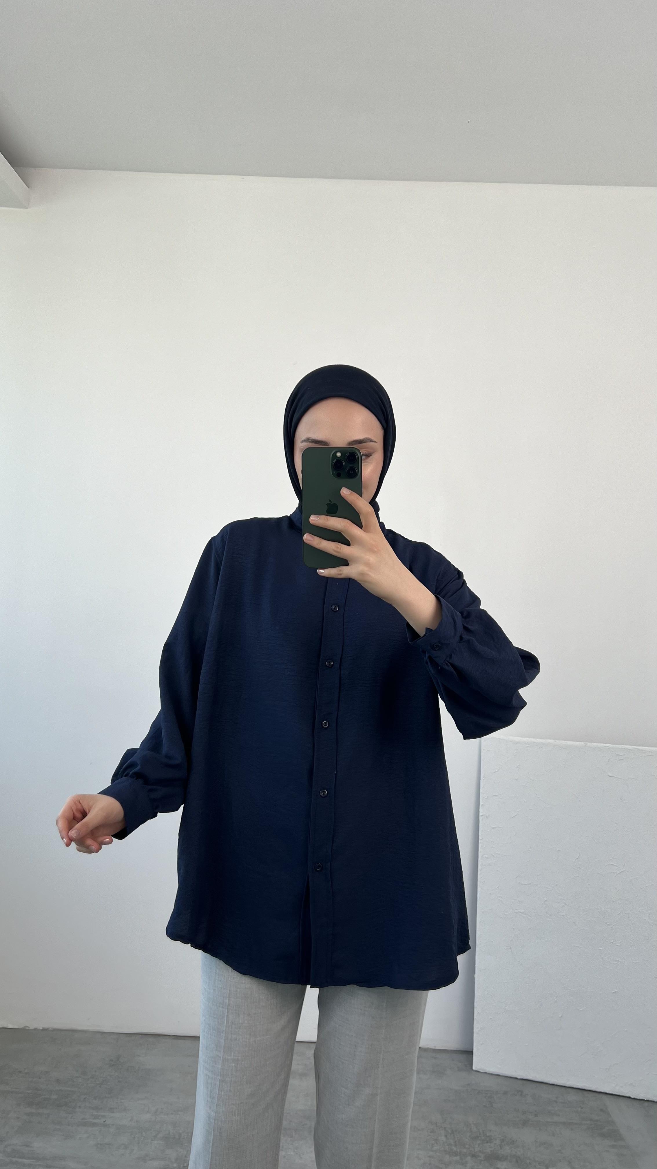 Aerobin Gömlek Lacivert