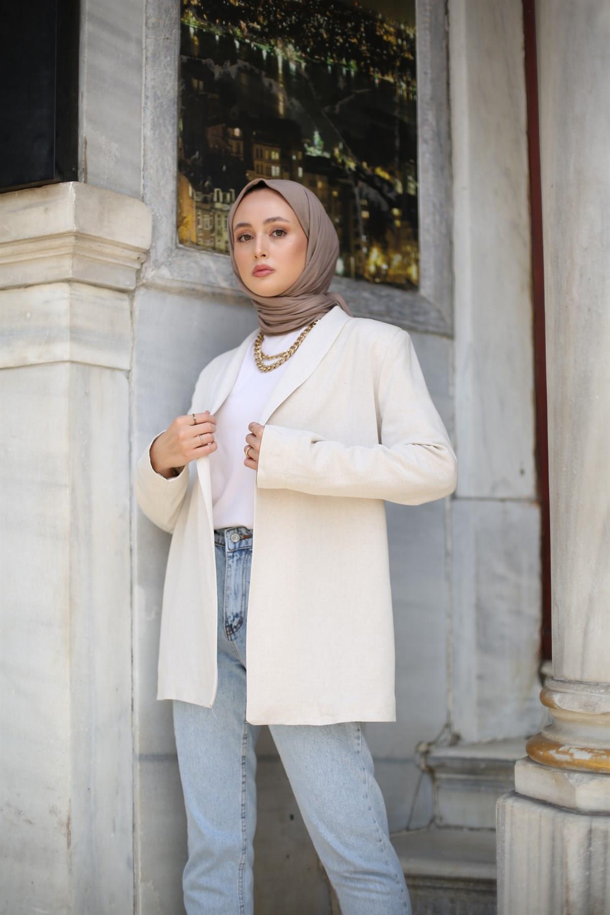 Keten Blazer Ceket