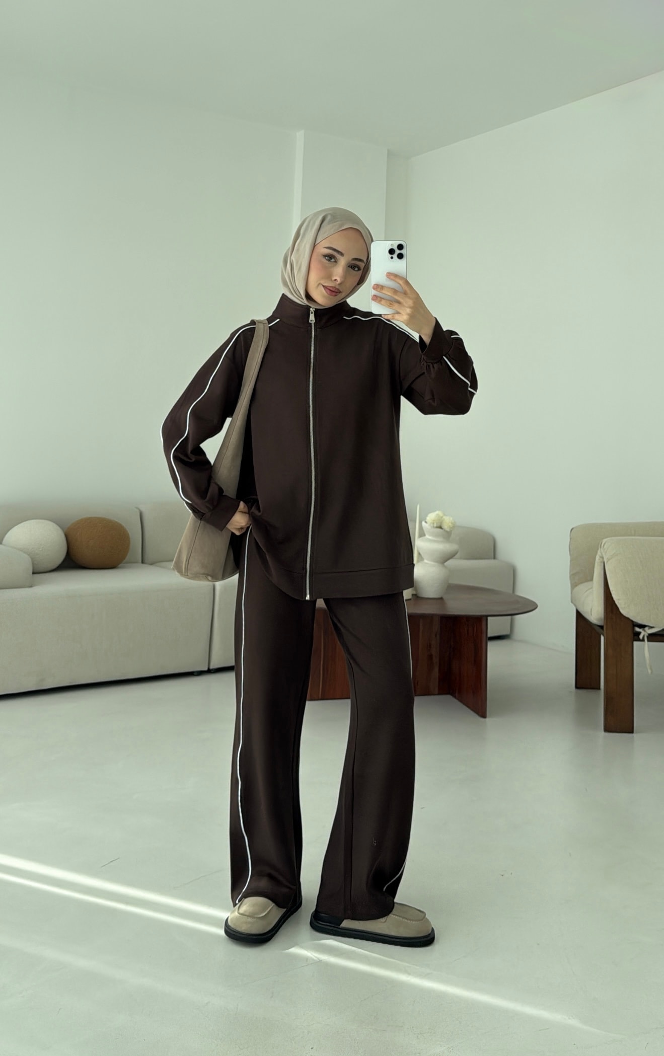 Garnili Oysho Takım Kahve