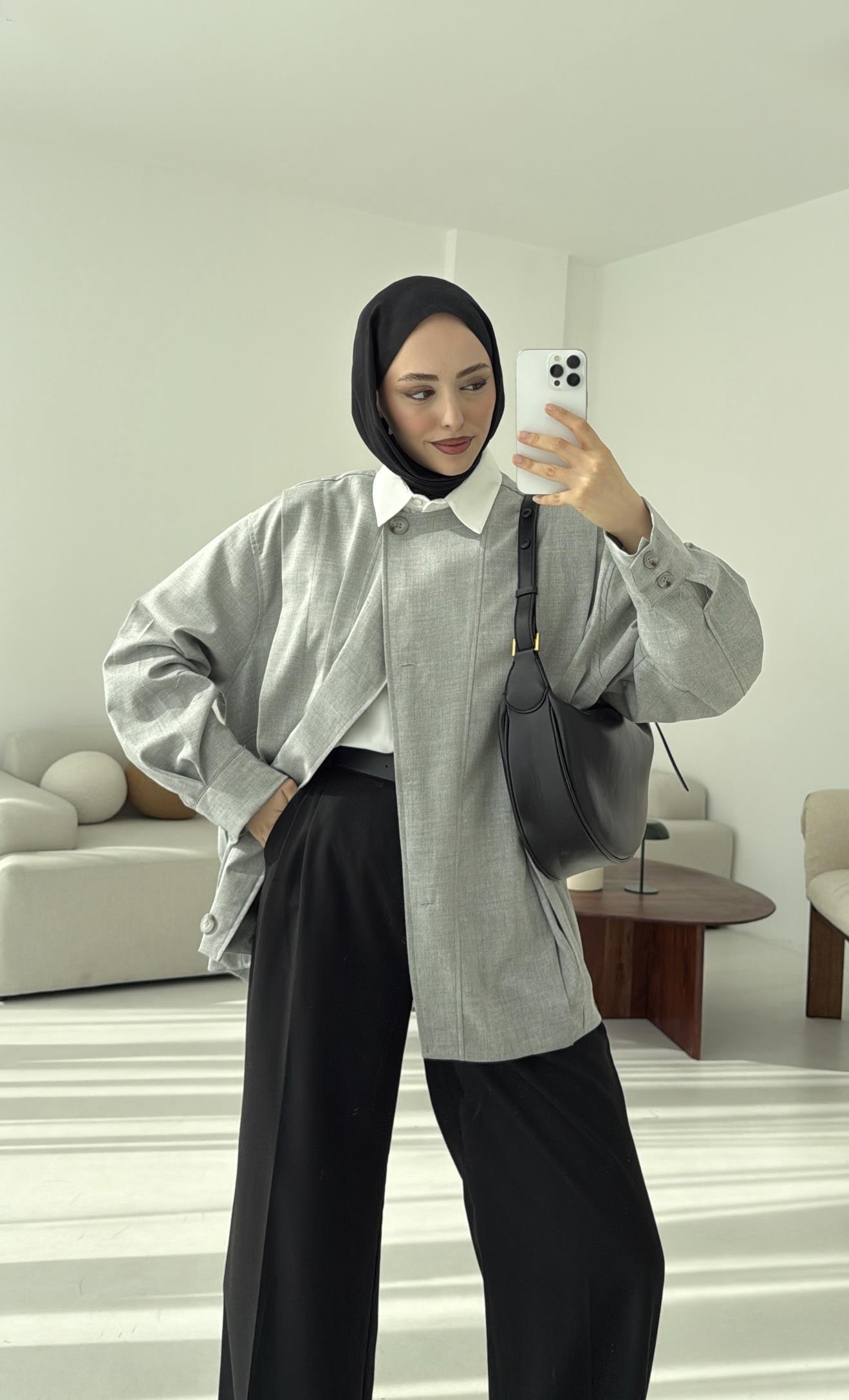Tasarım ml Collection Ceket Gri