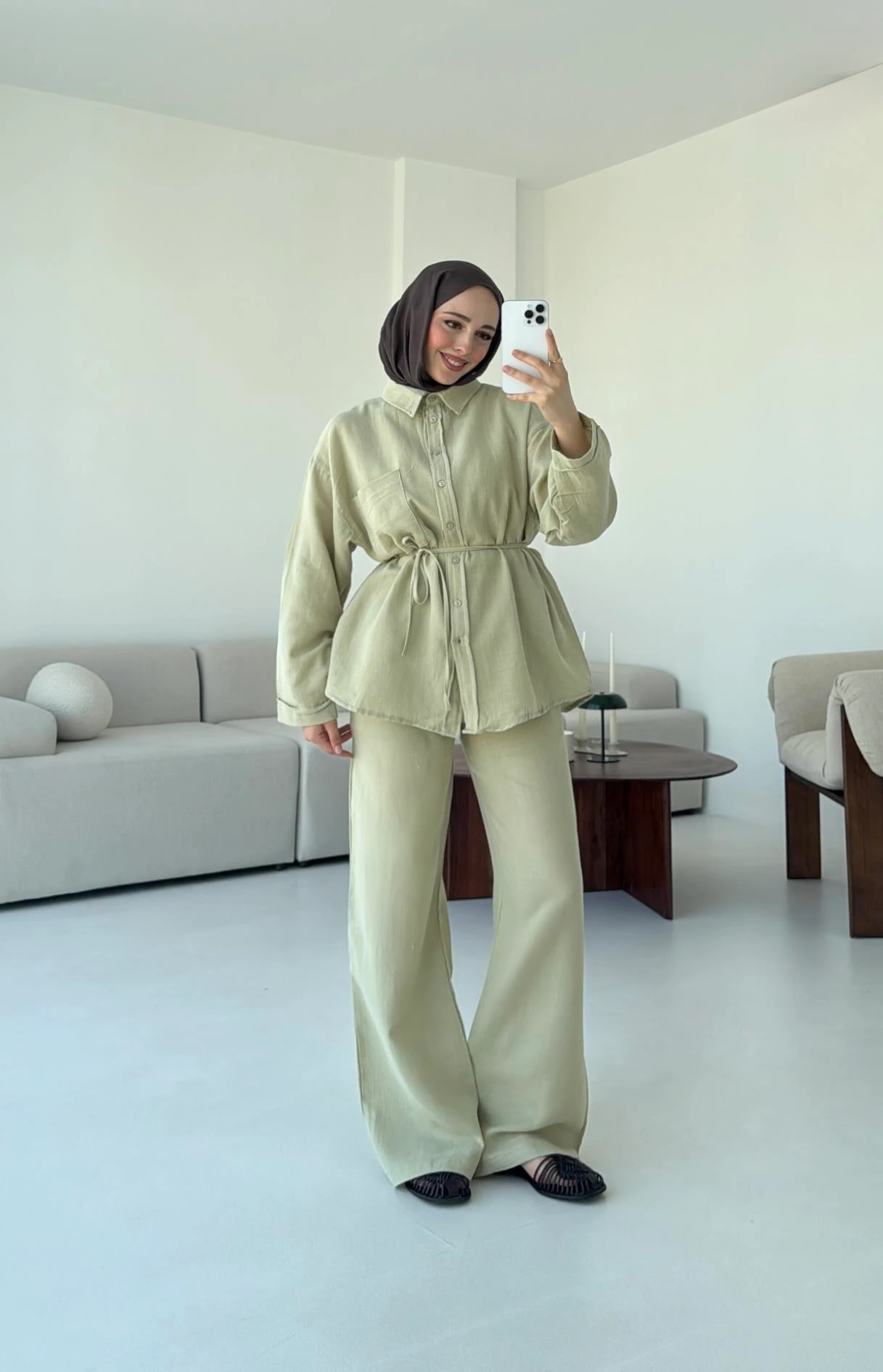 Müslin Pantolon Takım Haki