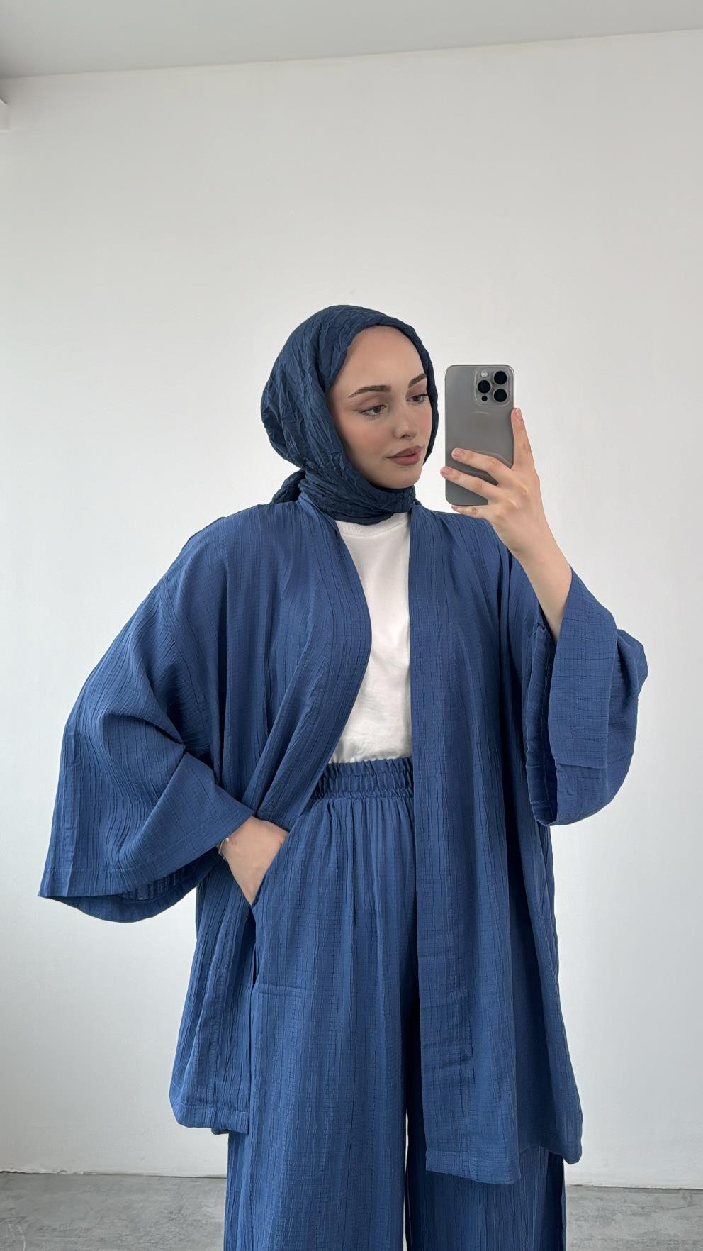 Şalaş Kimonolu Takım Lacivert