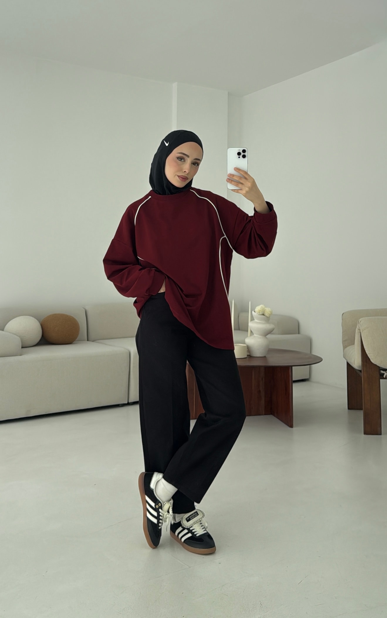 Biyeli Sweat Bordo