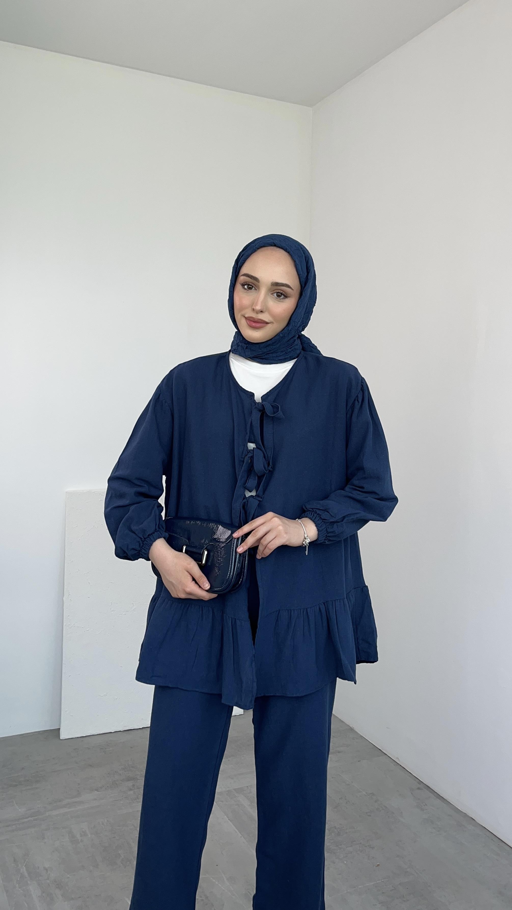 Rose Bağlamalı Takım Lacivert