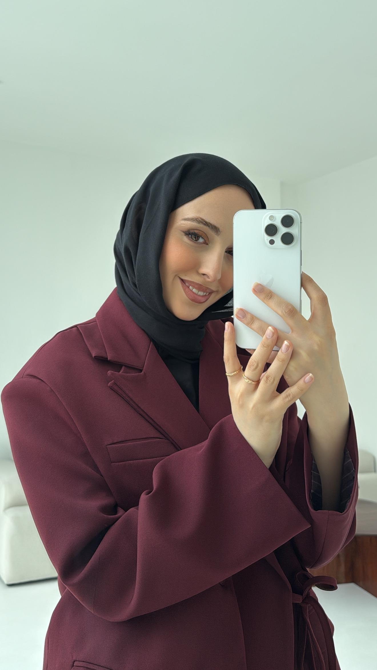 Tasarım Blazer Ceket Bordo