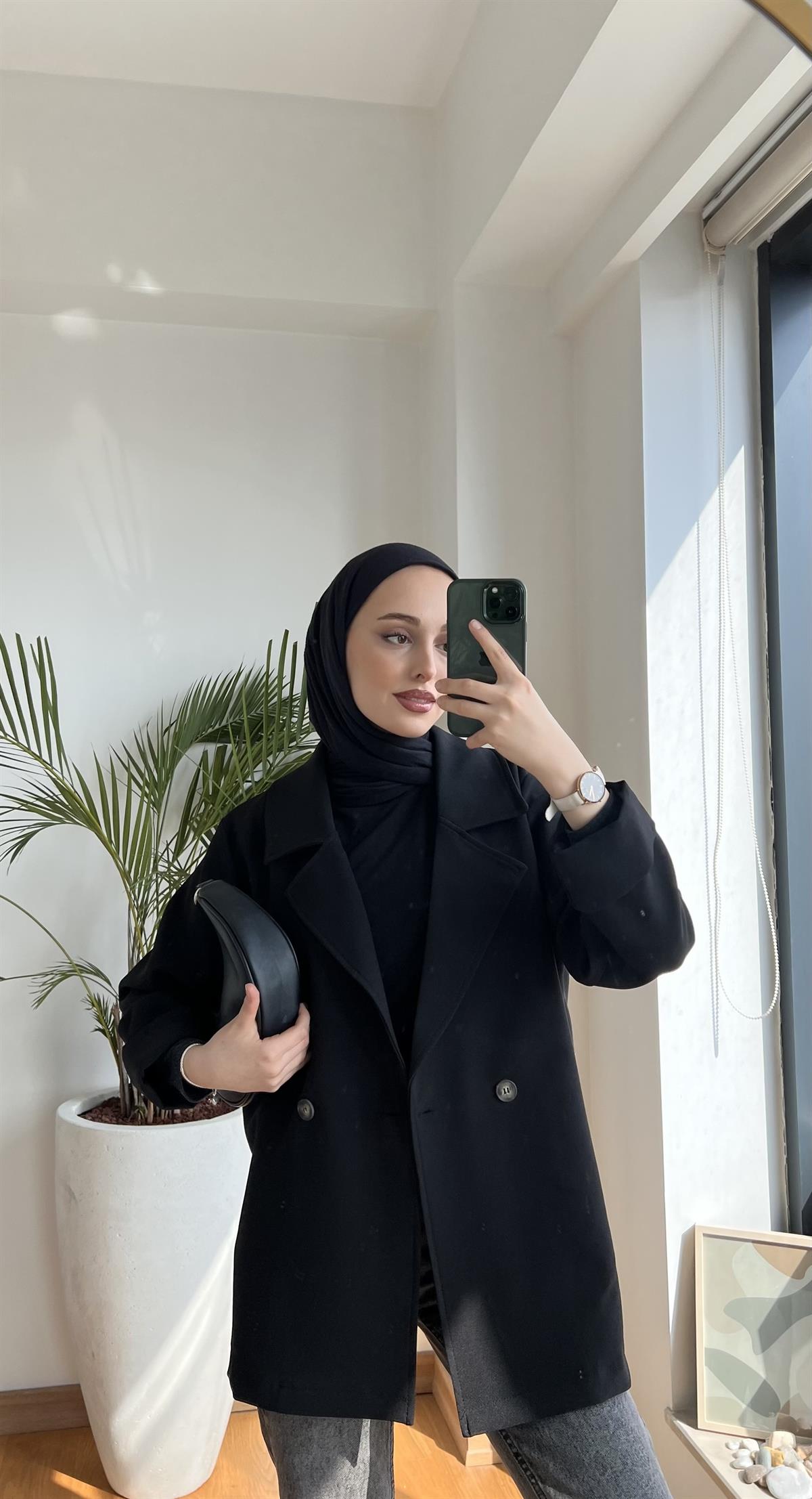 Oversize Ceket Siyah