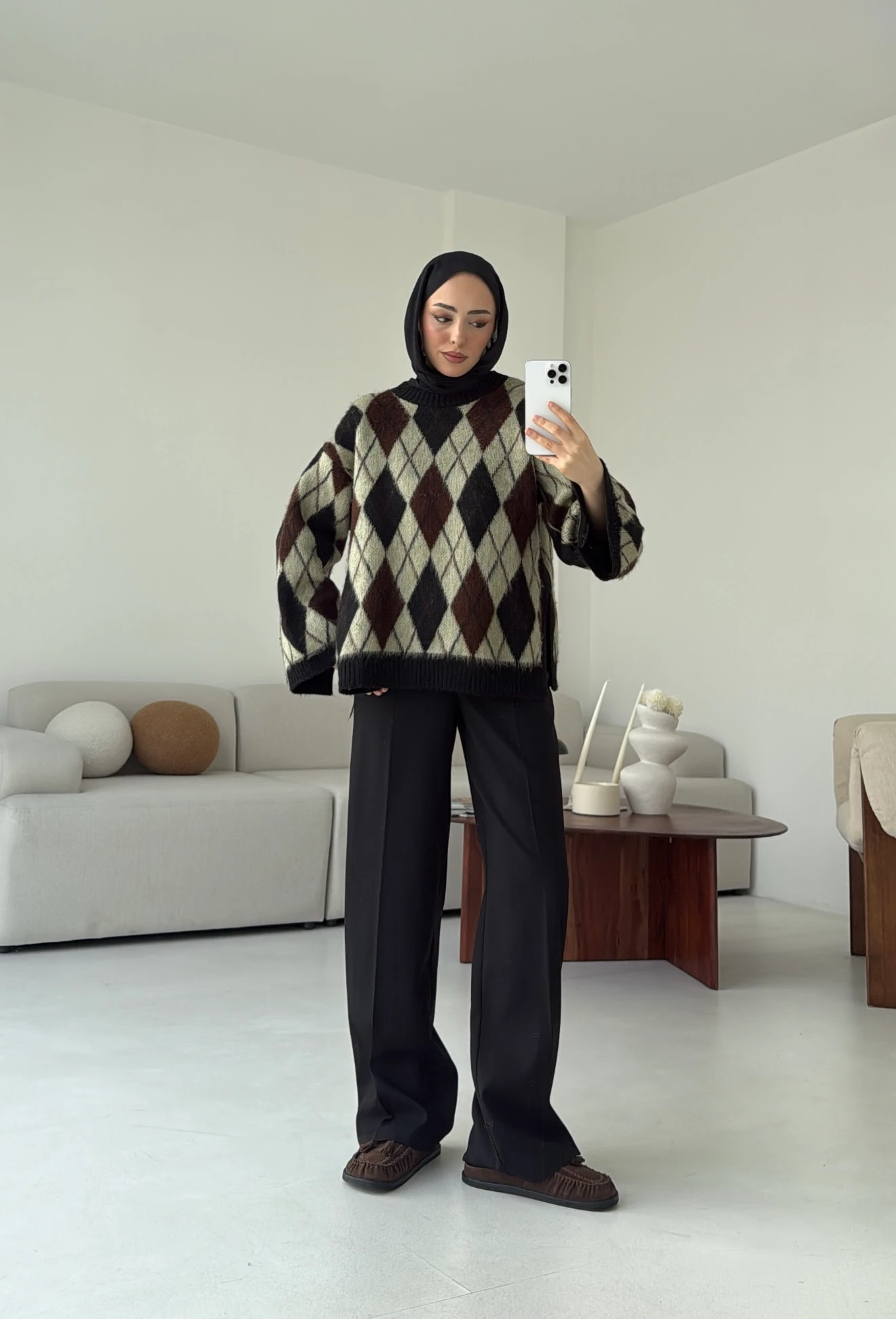 Kolu Yırtmaç Detay Tasarım Kazak Haki