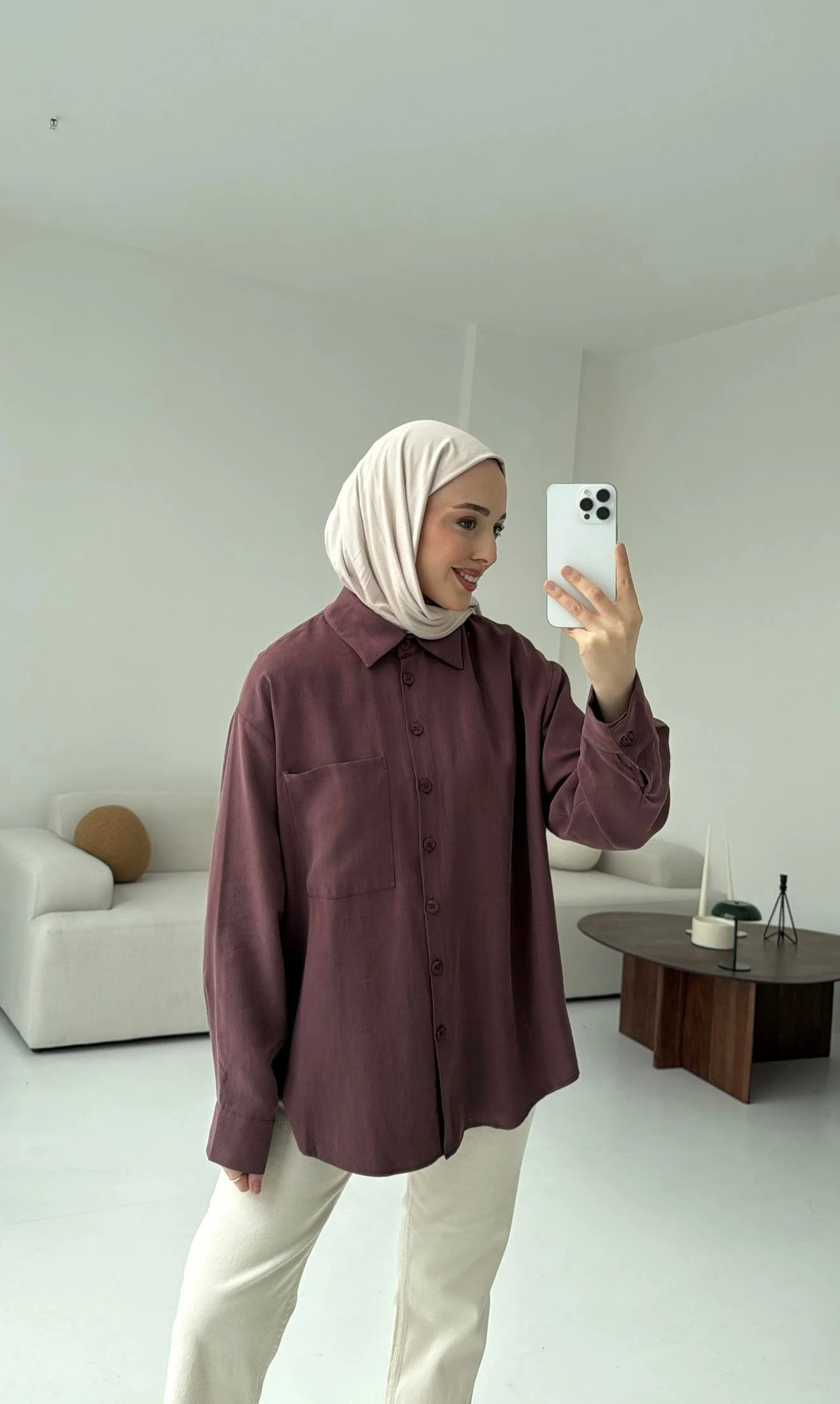 Tek Cepli Modal Gömlek