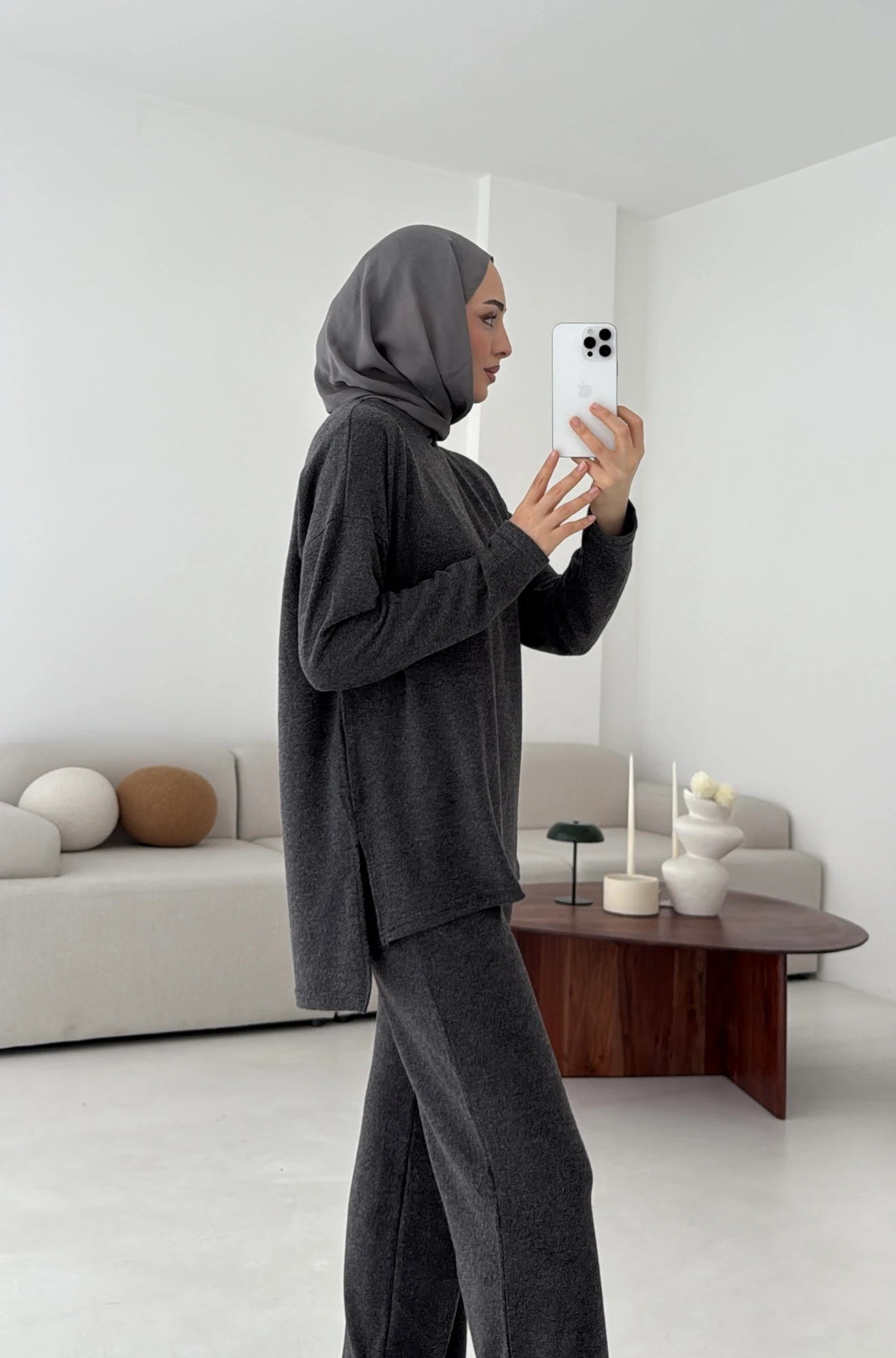 Tunikli Viscon Takım Antrasit