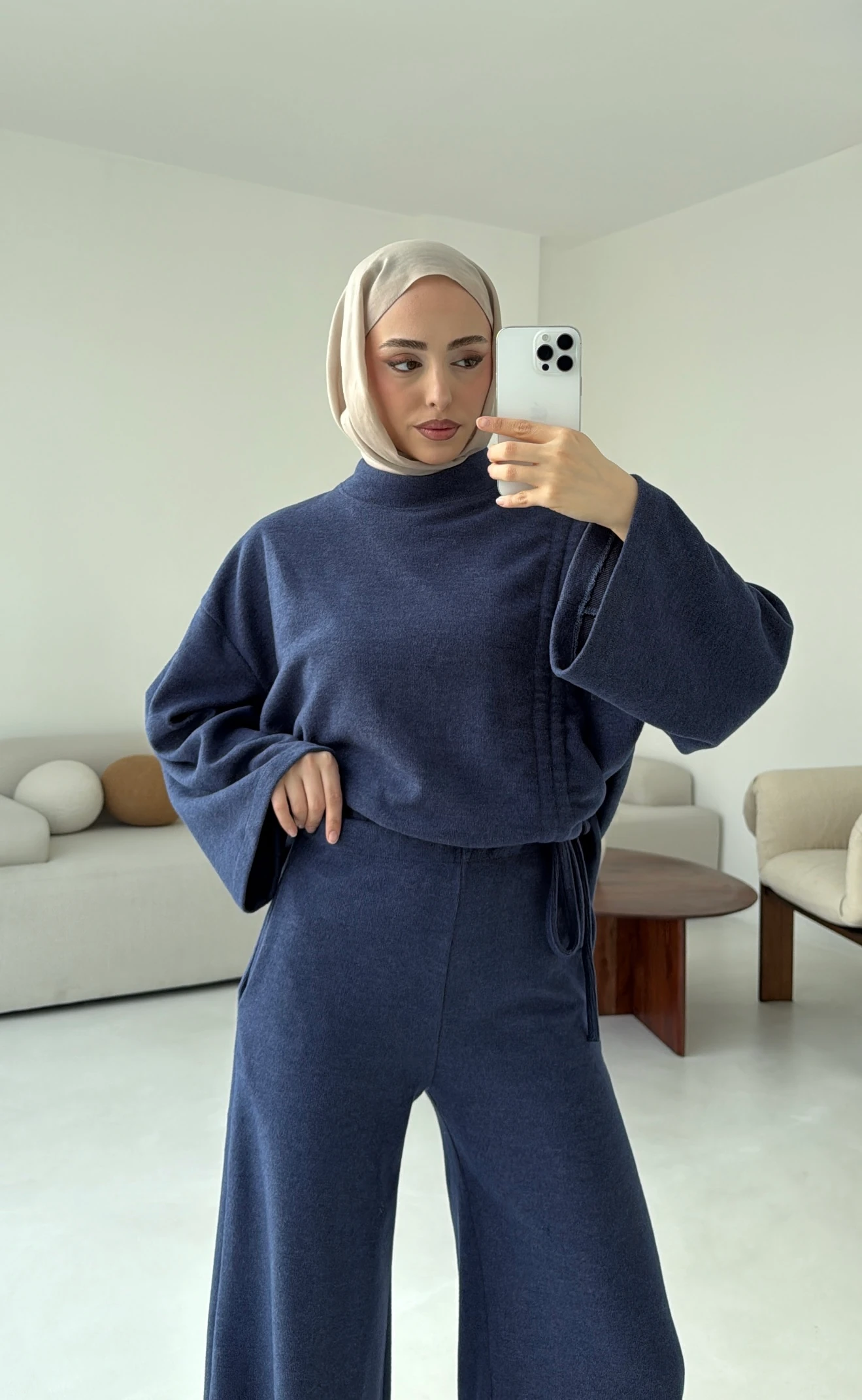 Büzgülü Takım Lacivert