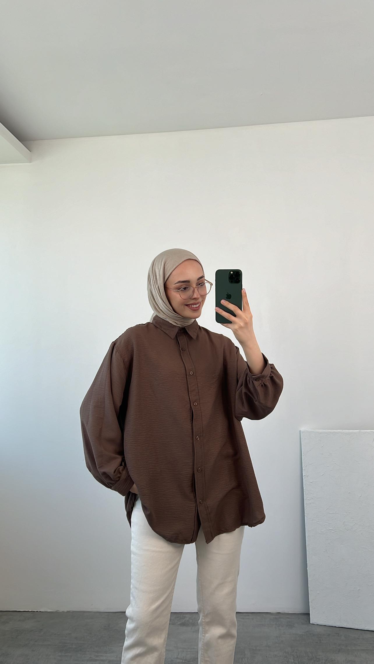 Aerobin Gömlek Kahve