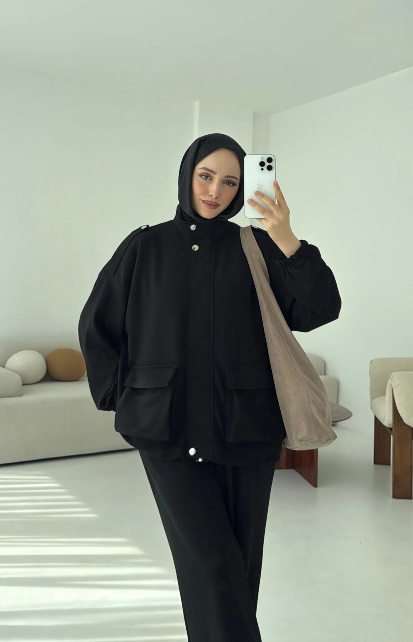 Omuz Apoletli Takım Siyah