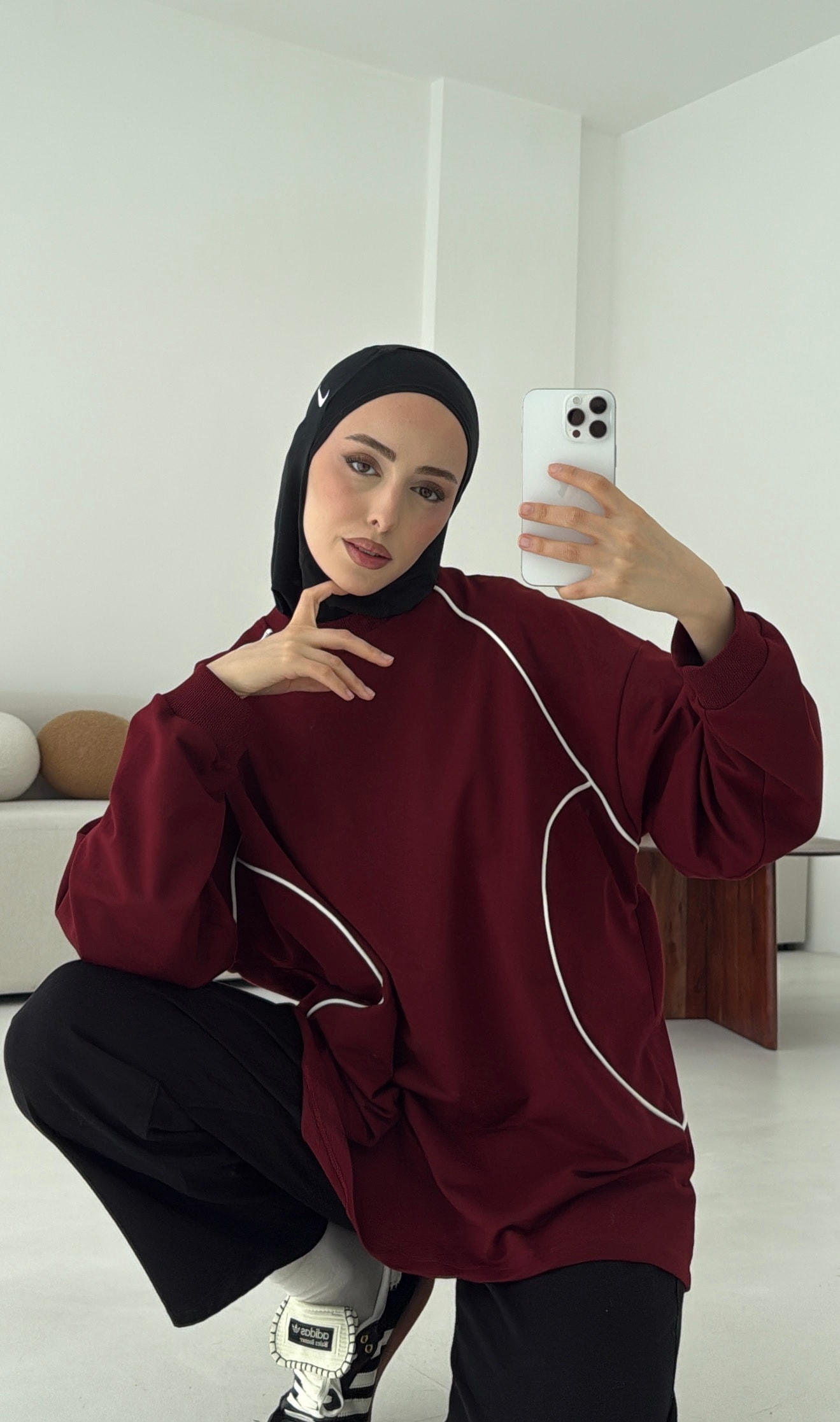 Biyeli Sweat Bordo