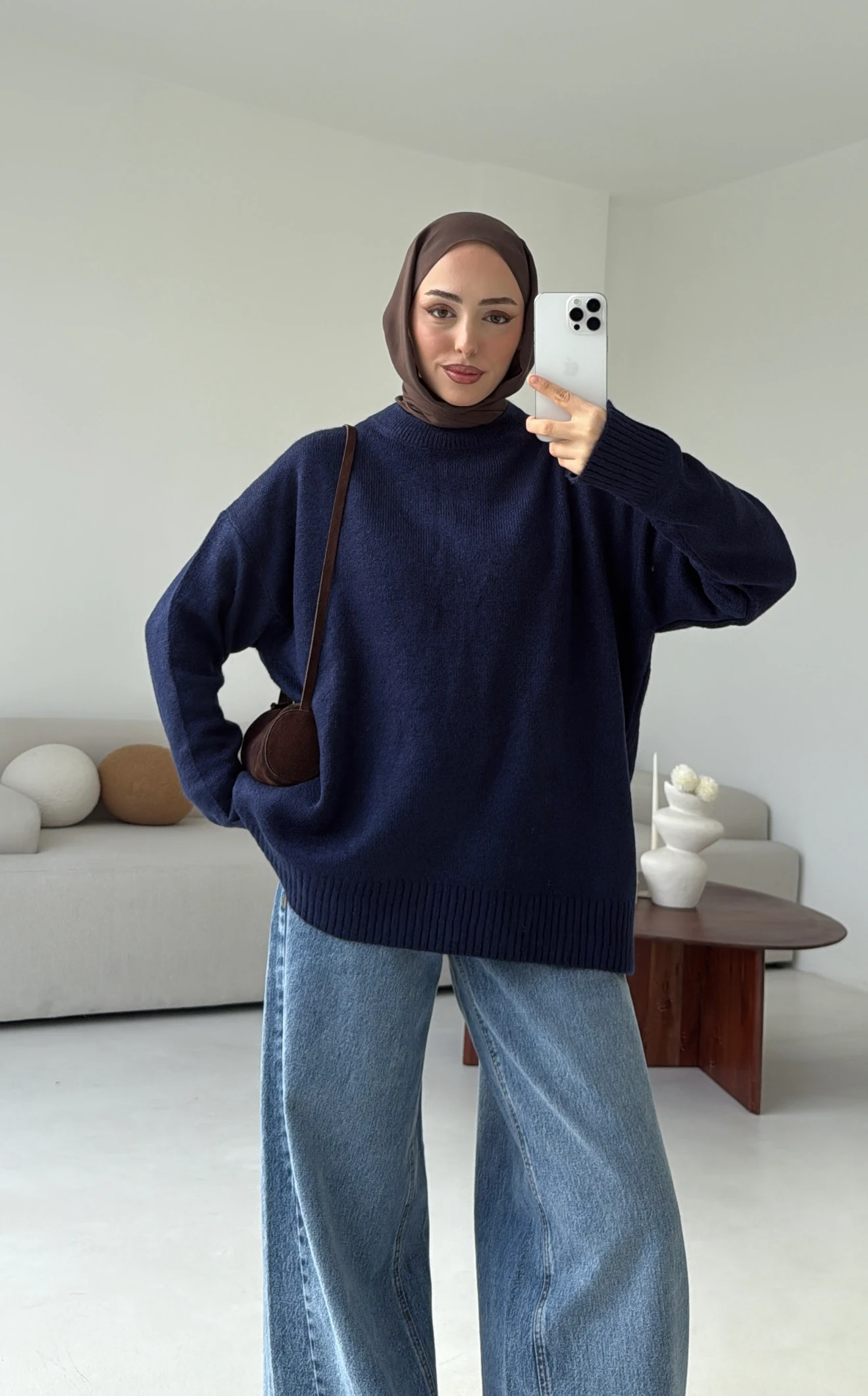 Reglan Kol Triko Kazak Lacivert