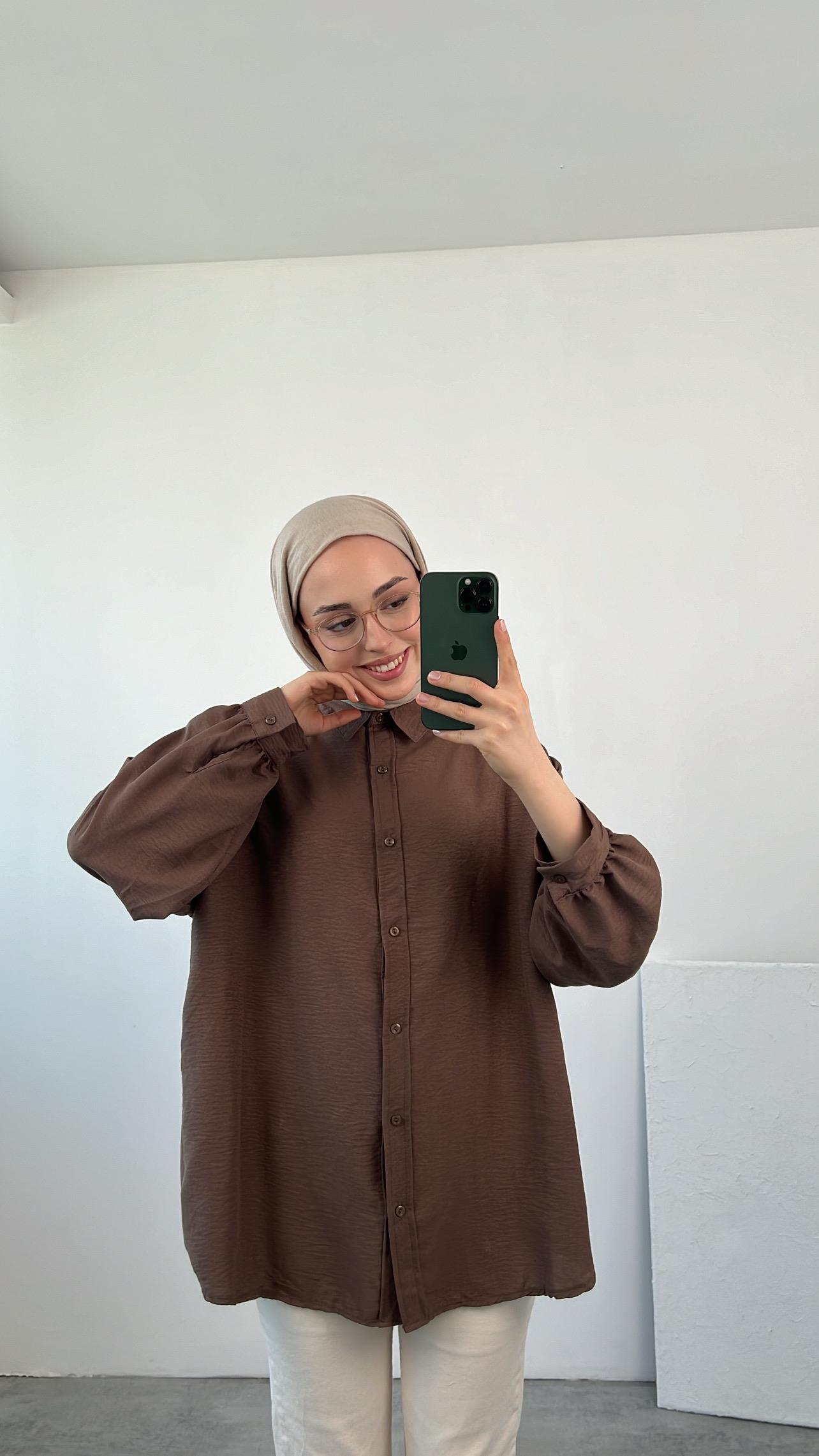 Aerobin Gömlek Kahve