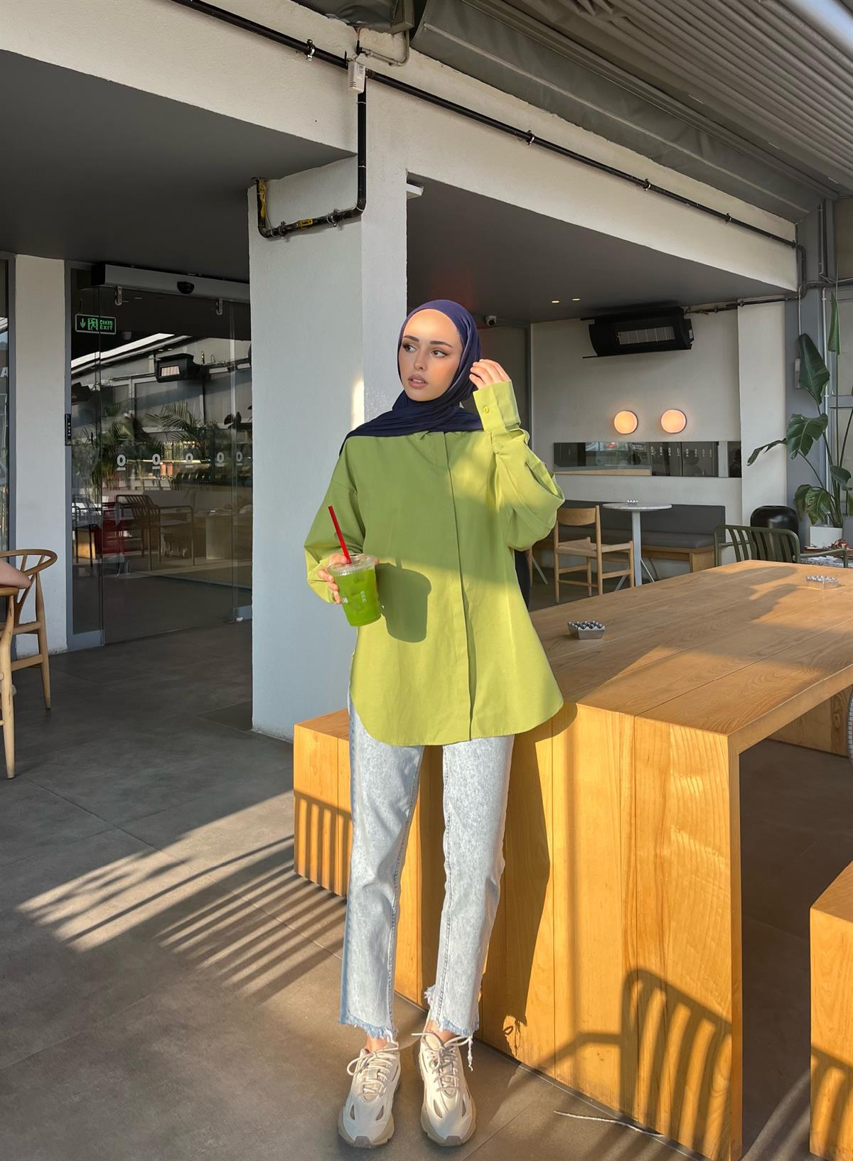 Basıc Yeşil  Gömlek