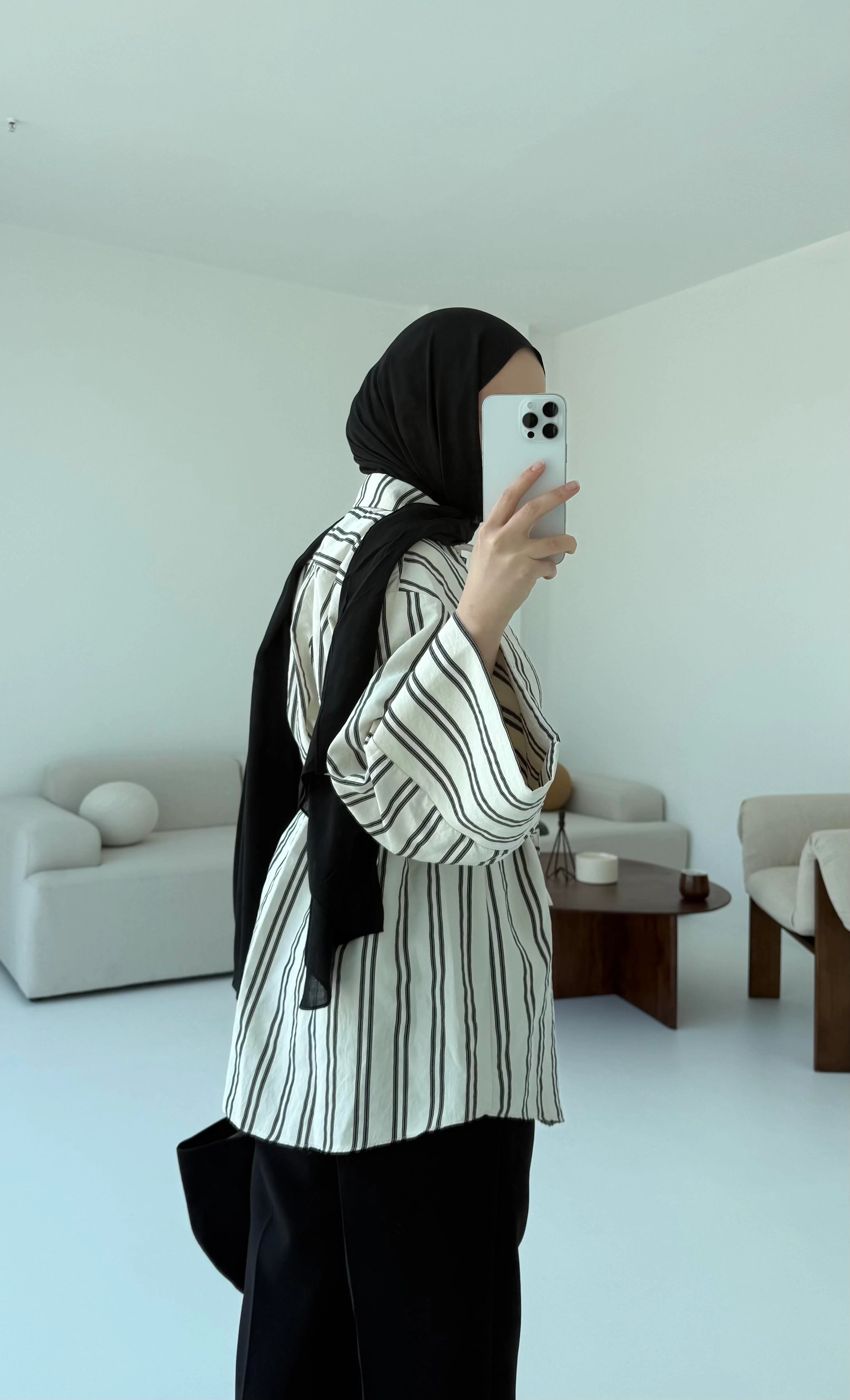 Çizgili Bağlamalı Gömlek