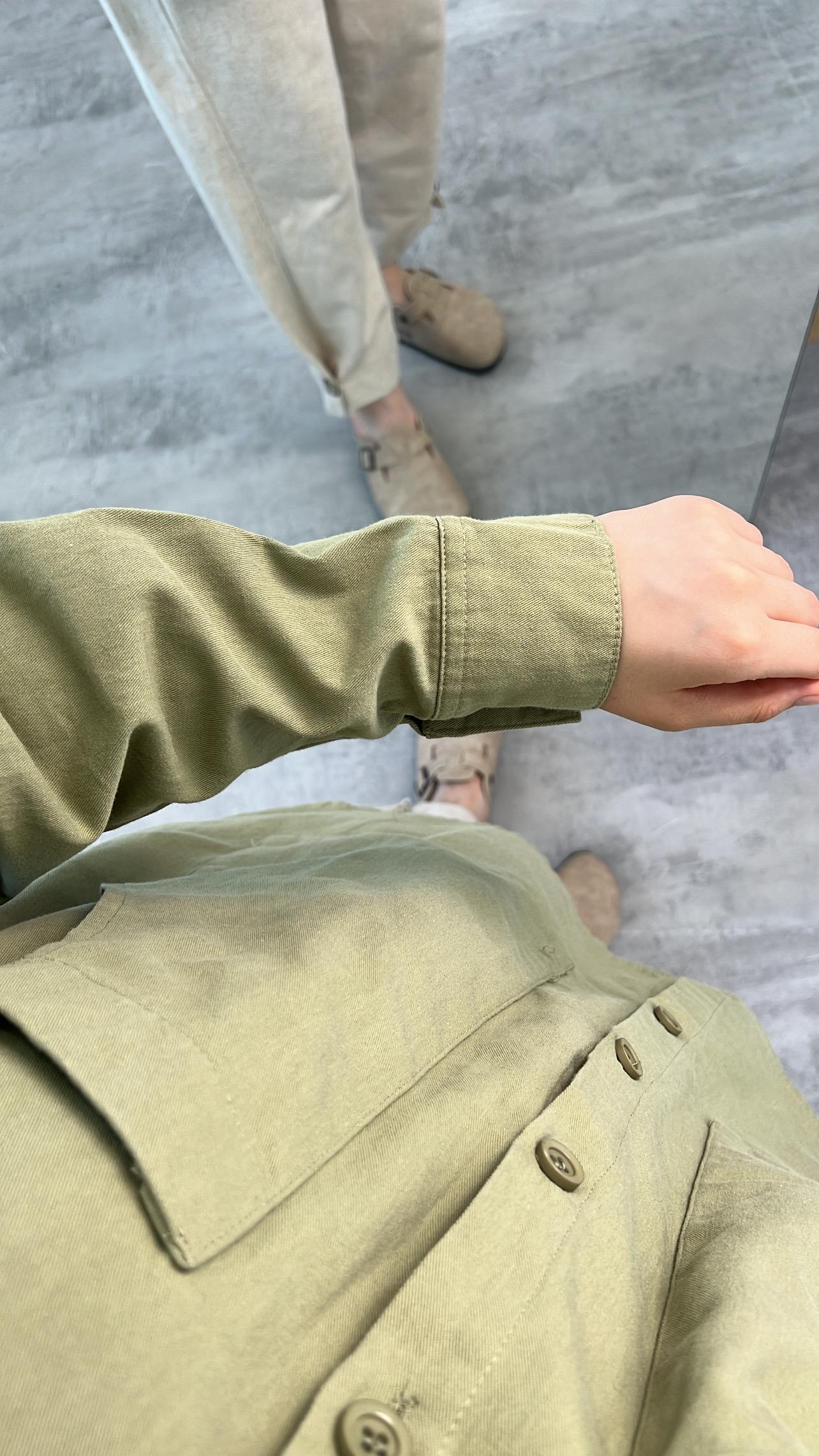 Gabardin İnce Yazlık Ceket Yeşil