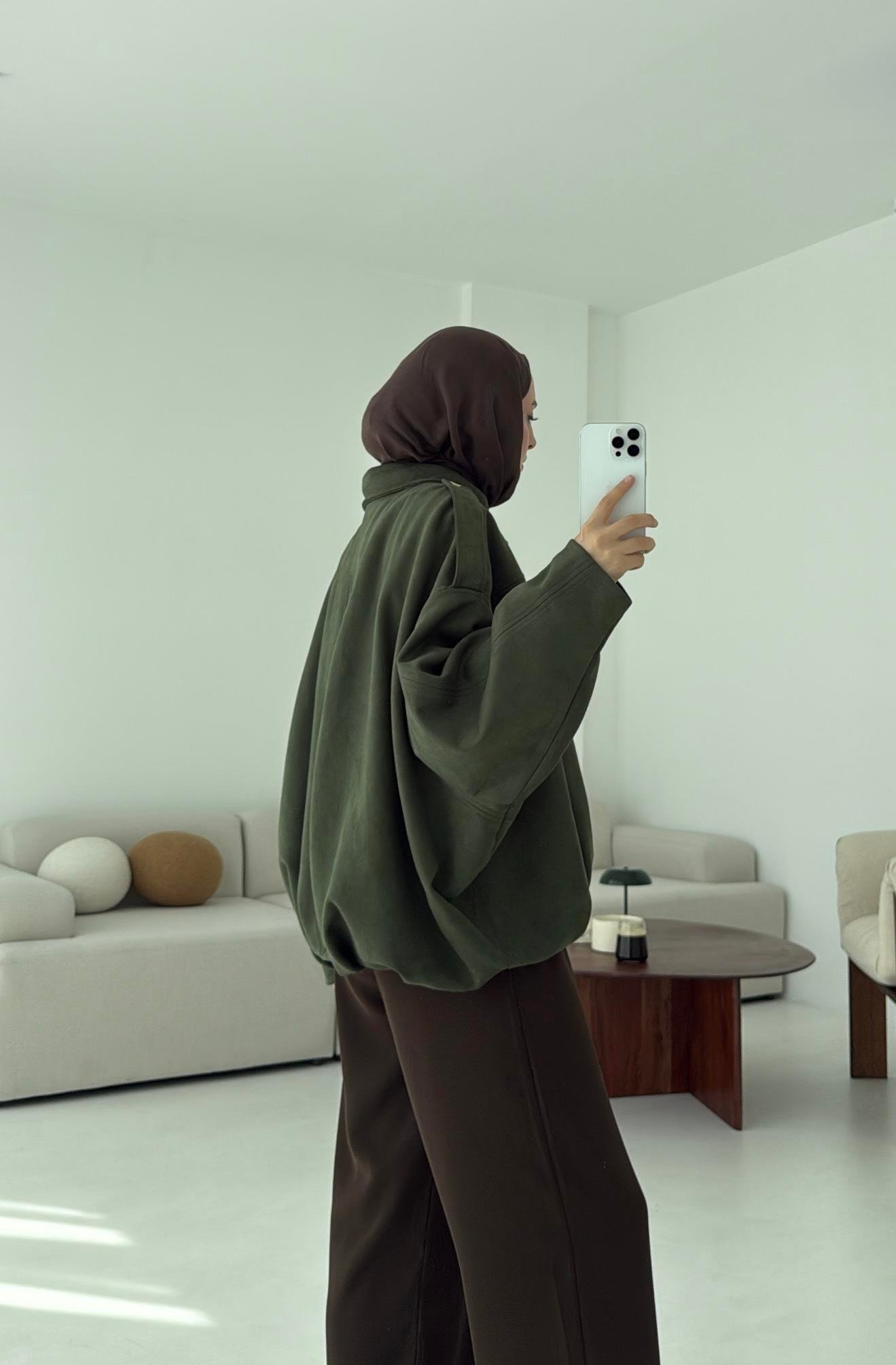 Süet Bomber Ceket