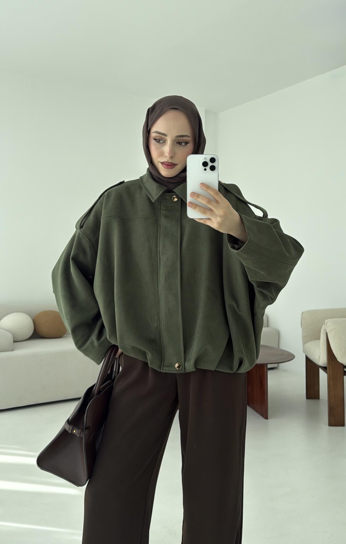 Süet Bomber Ceket