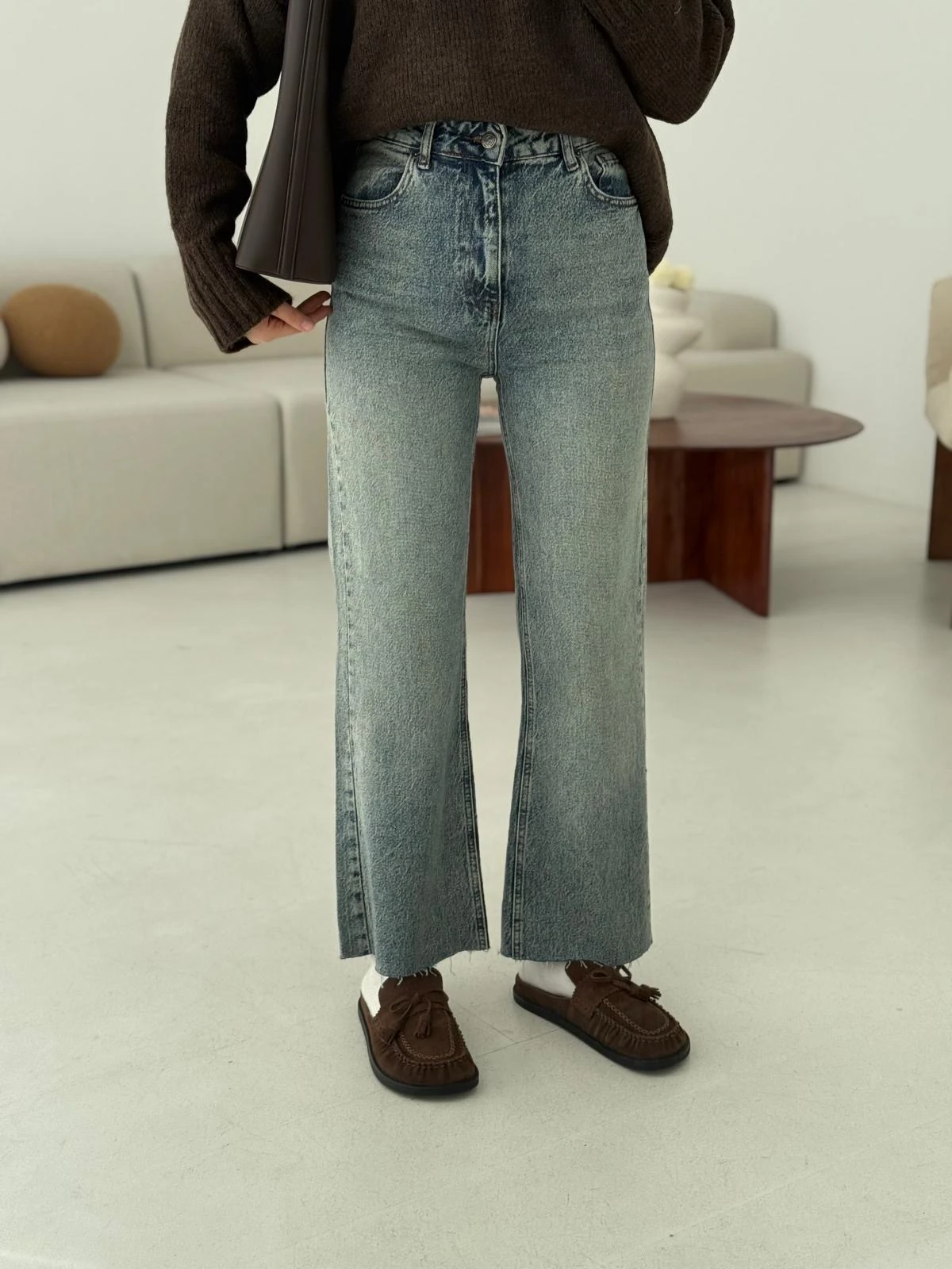 Premium Paçası Kesik Hafif İspanyol Jean 276