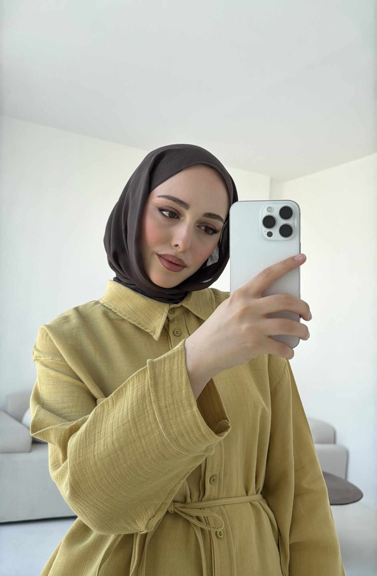 Müslin Pantolon TakımYağ Yeşili