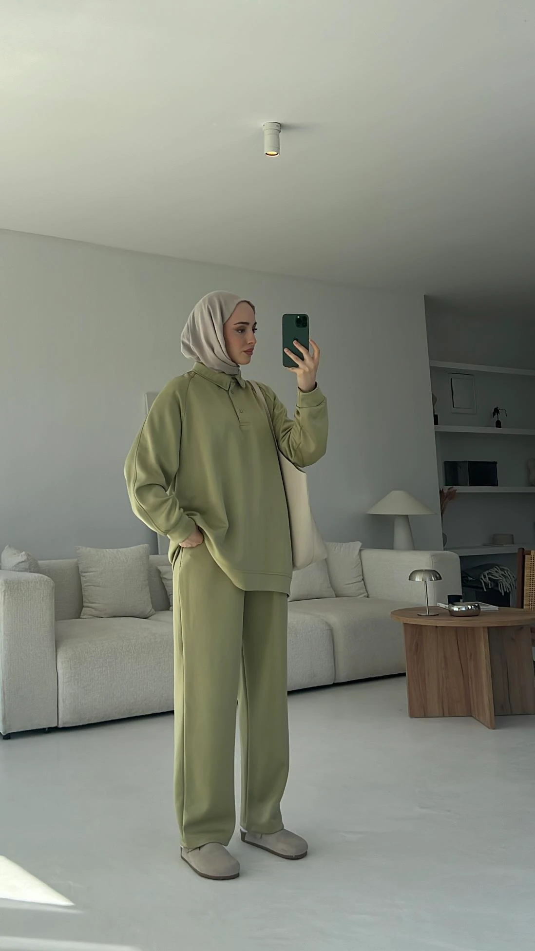 Scuba Polo Yaka Takım Olive