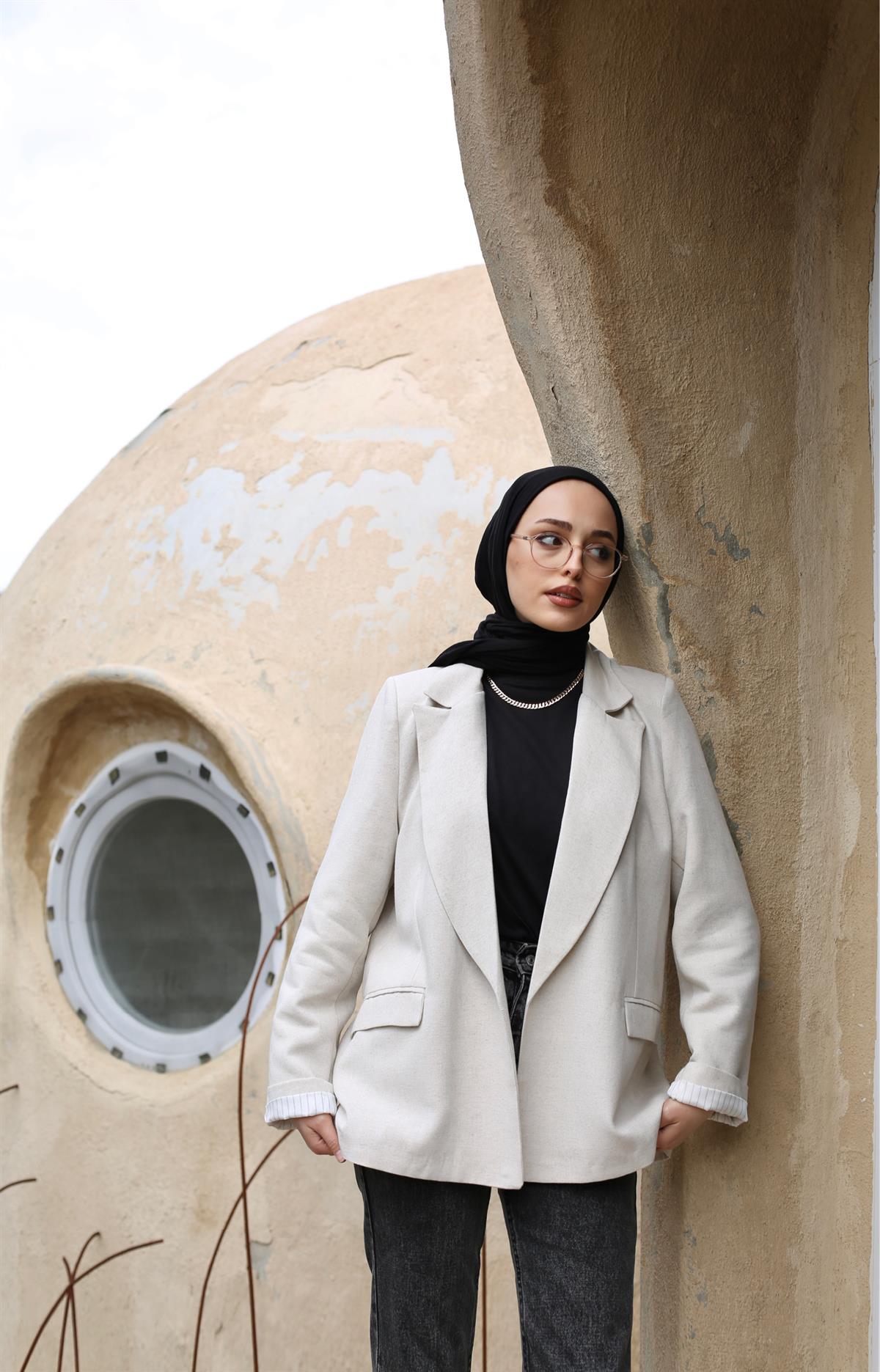 Keten Blazer Ceket