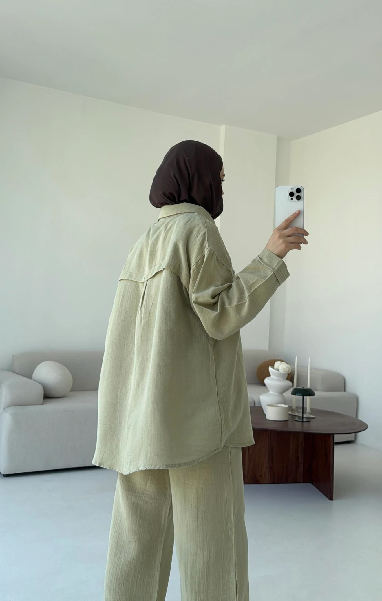 Müslin Pantolon Takım Haki