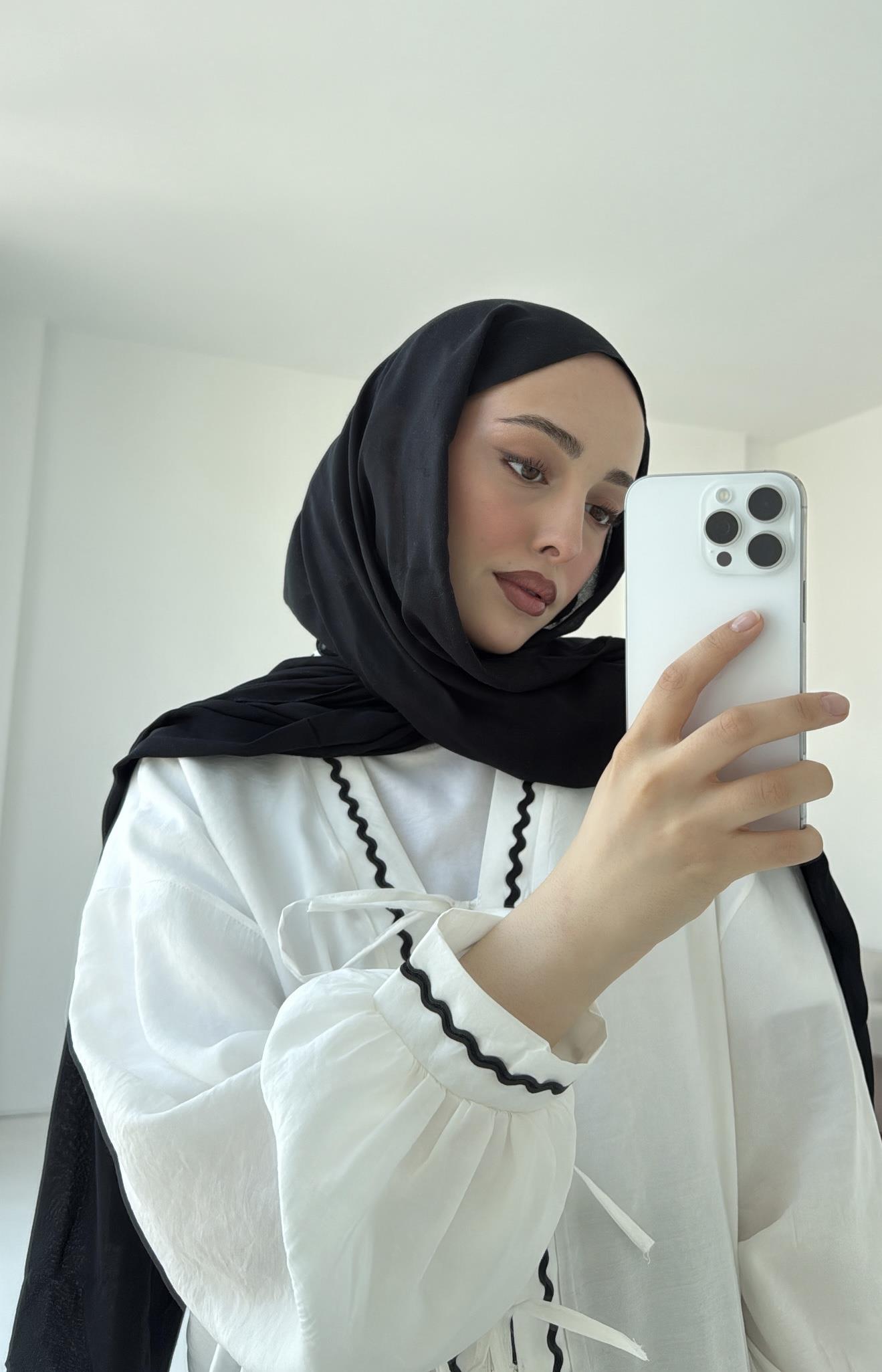 Bağlamalı Dantel Detay Kimono Beyaz