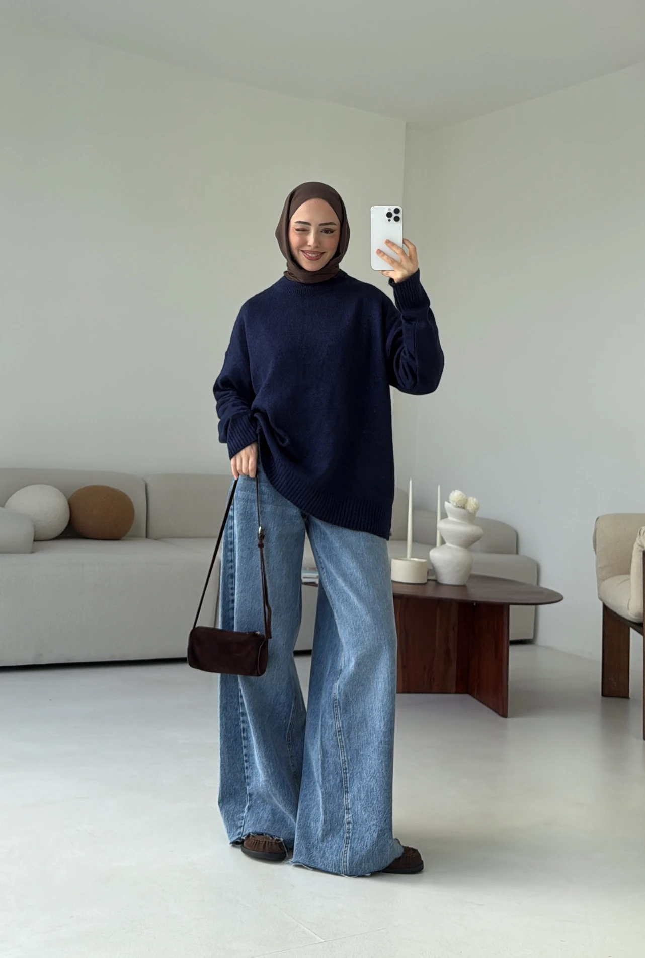 Reglan Kol Triko Kazak Lacivert