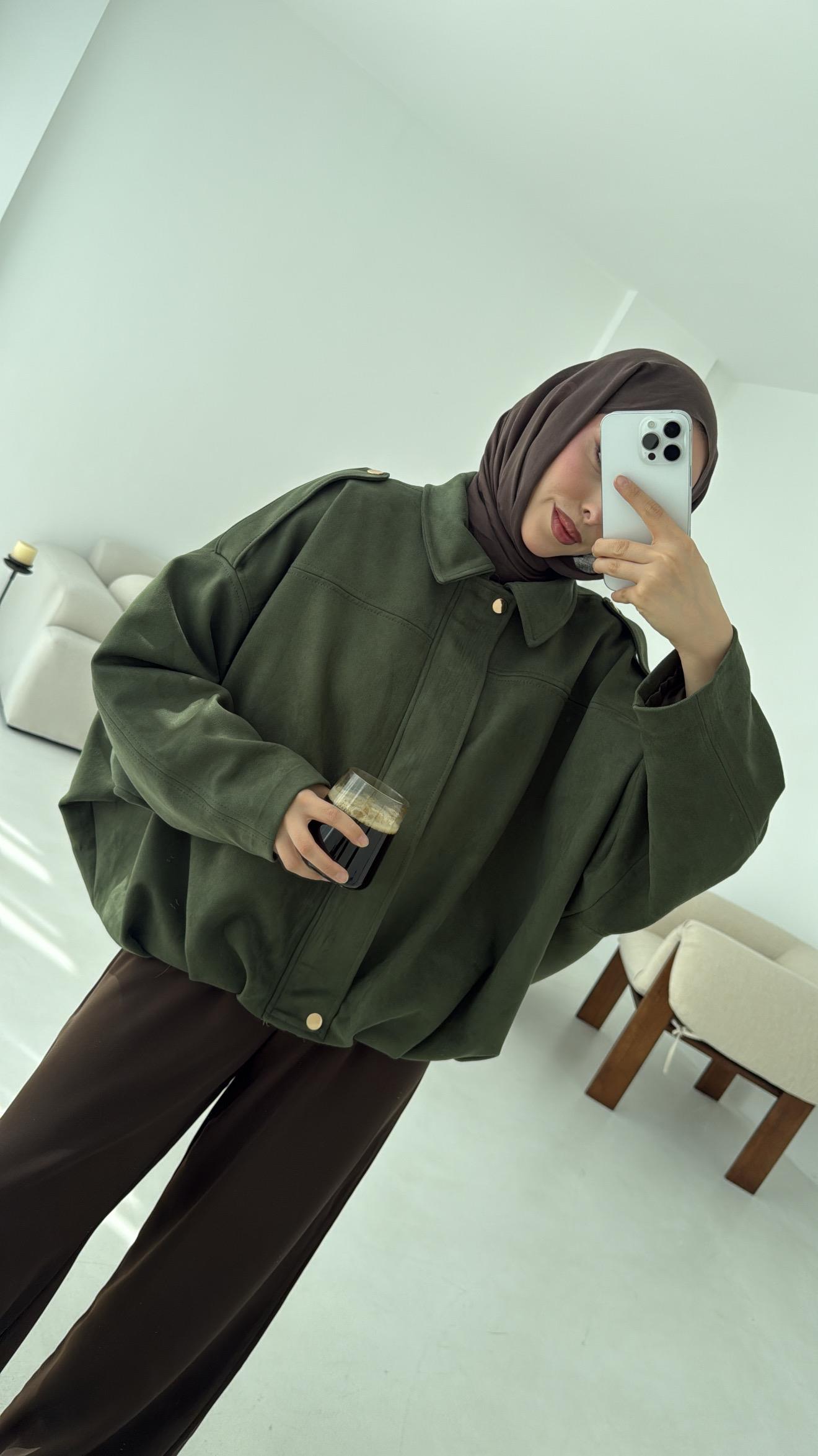 Süet Bomber Ceket
