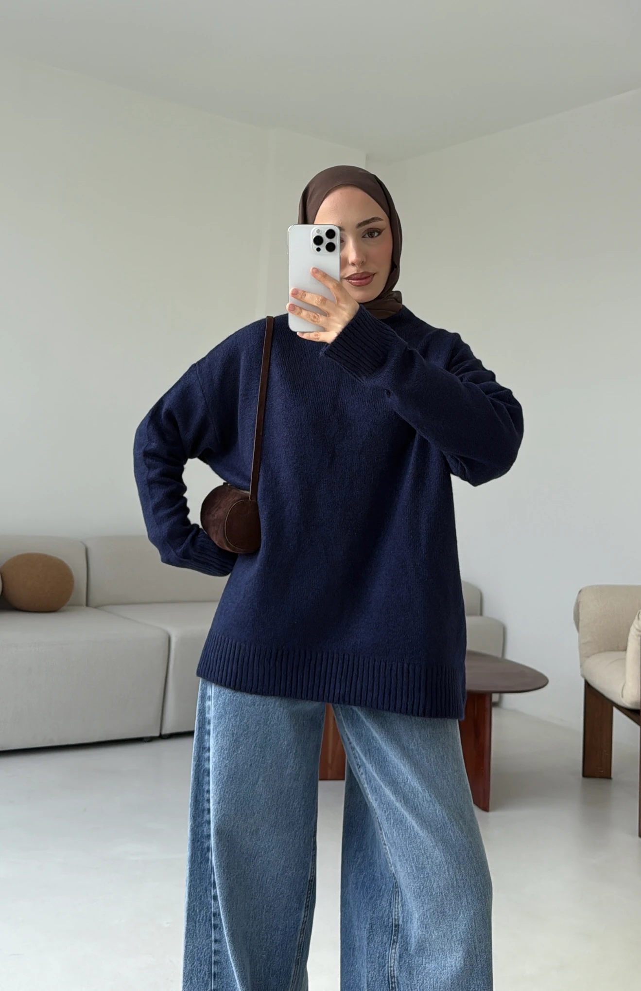 Reglan Kol Triko Kazak Lacivert