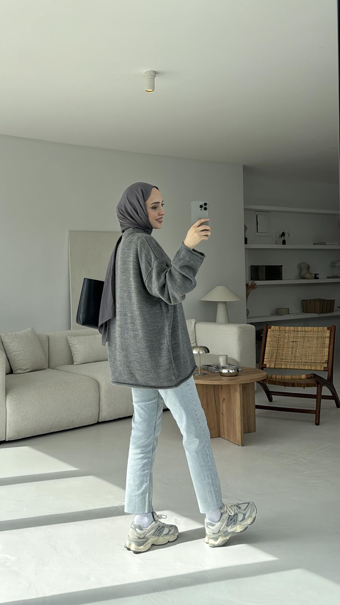 Dikişsiz Premium Triko Antarasit