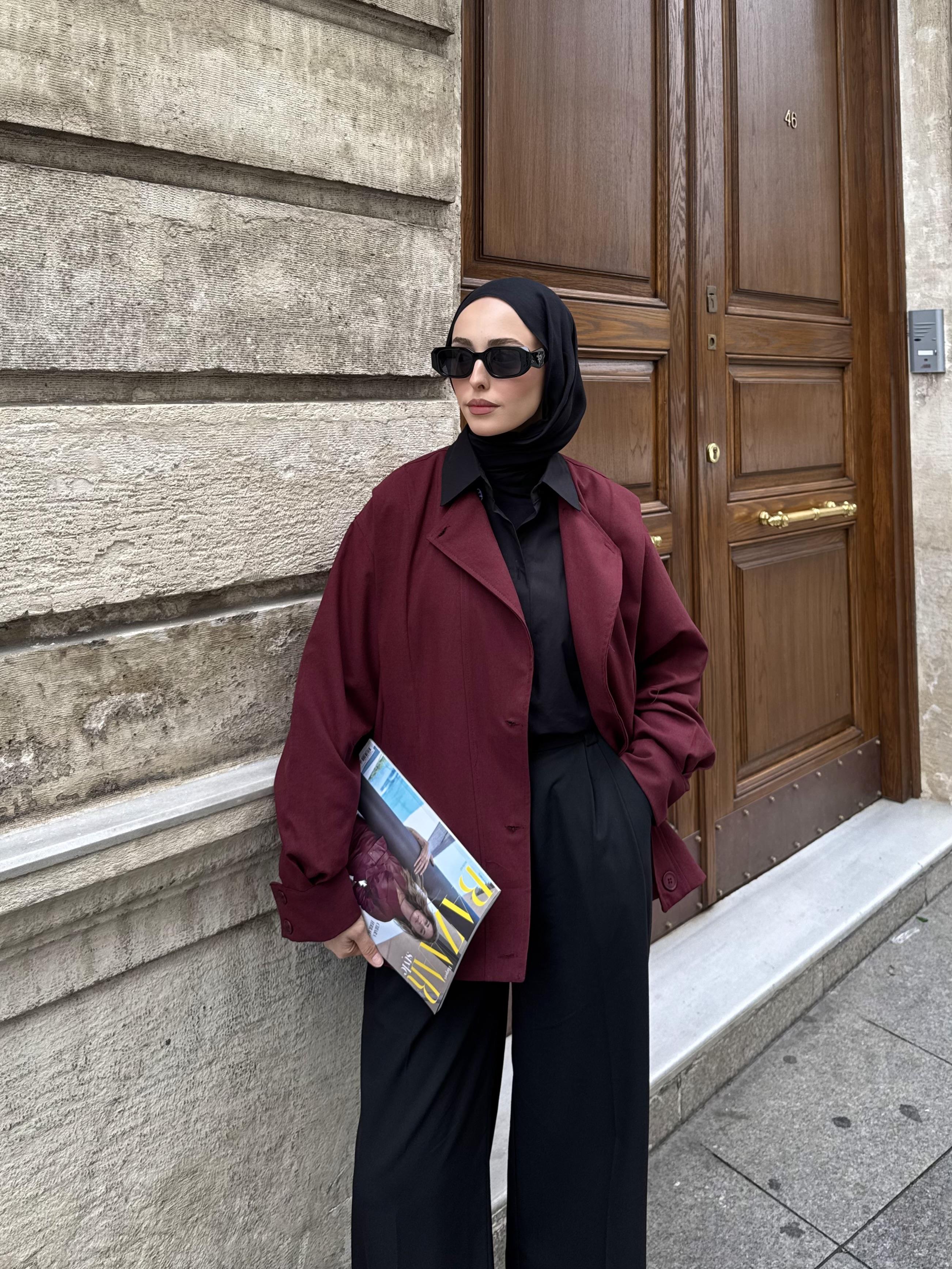 Tasarım ml Collection Ceket Bordo