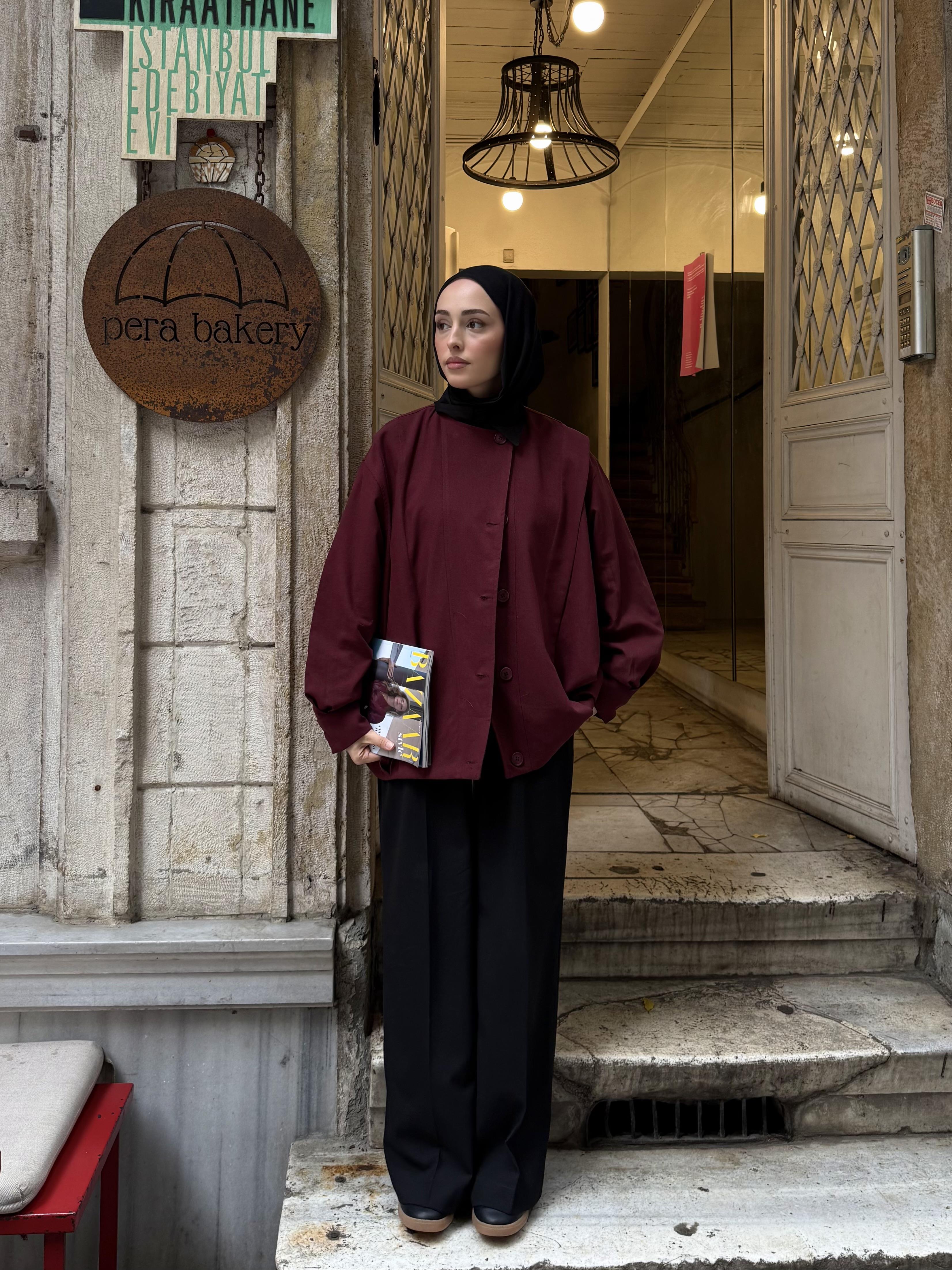 Tasarım ml Collection Ceket Bordo