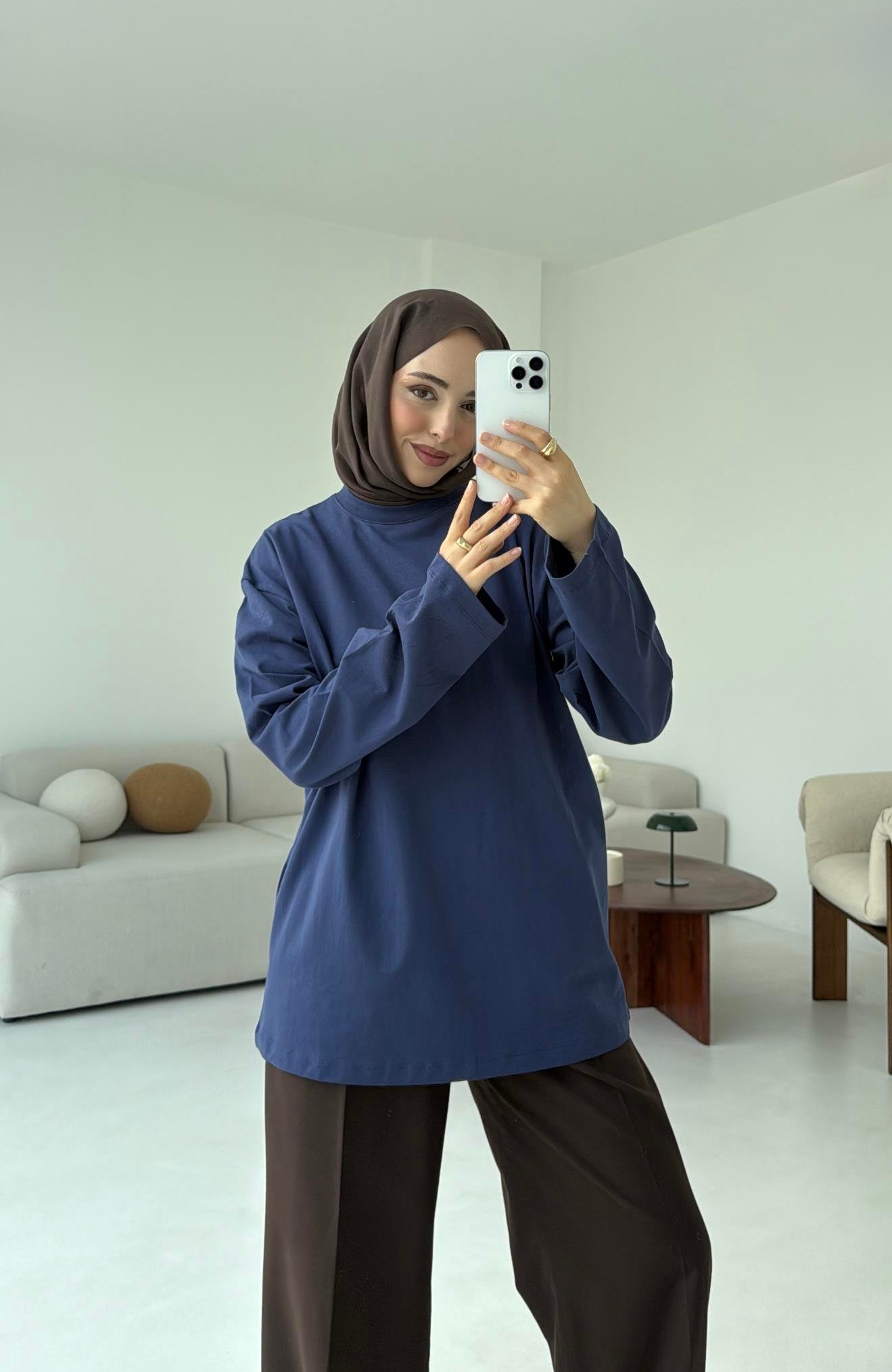 Basıc Sweatshirt Lacivert