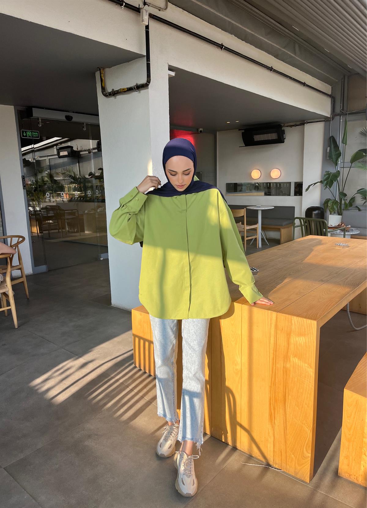 Basıc Yeşil  Gömlek