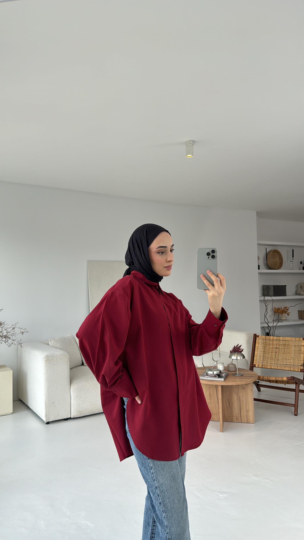 Basic Kırmızı Gömlek