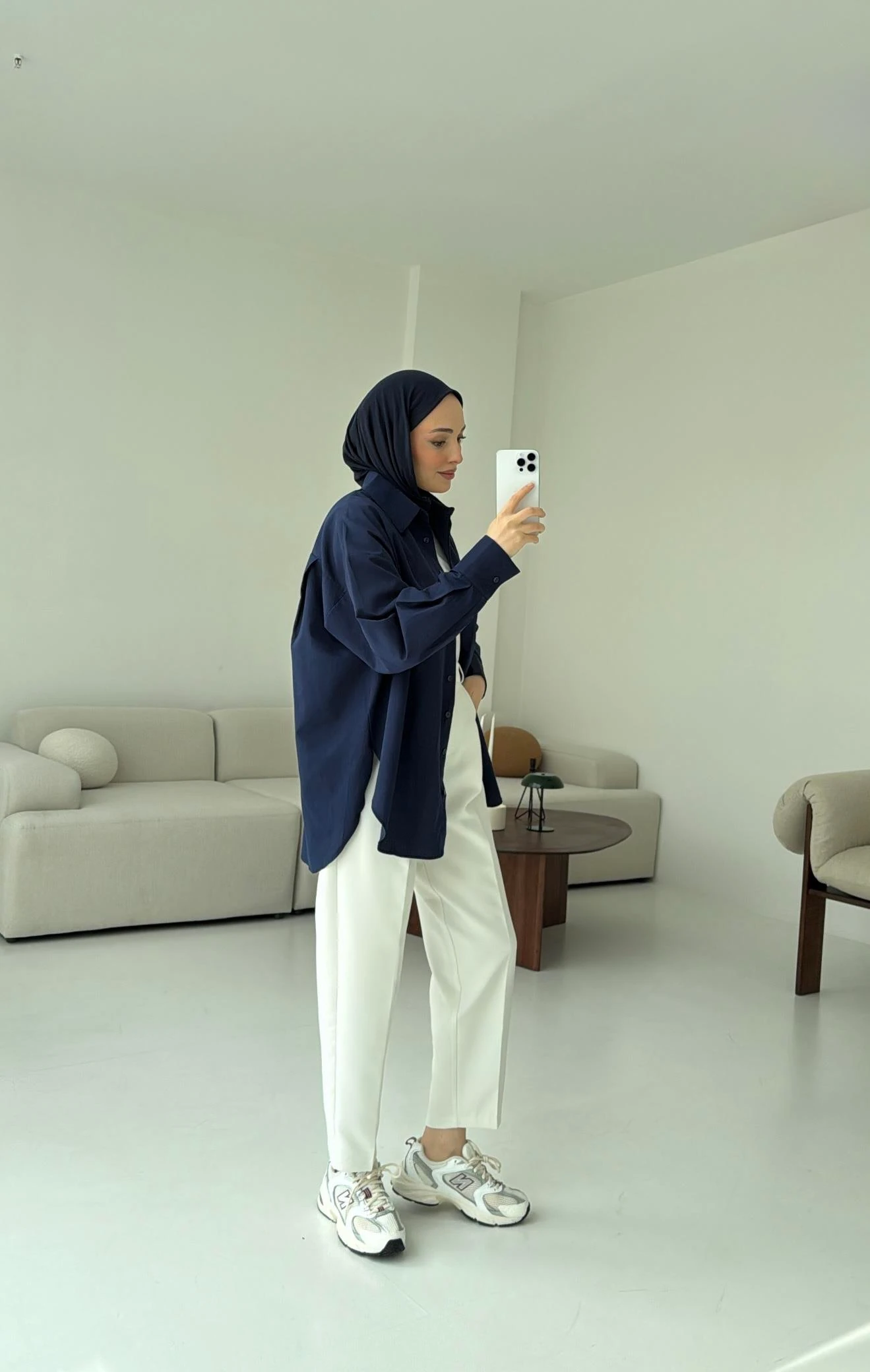 Basic Lacivert Gömlek