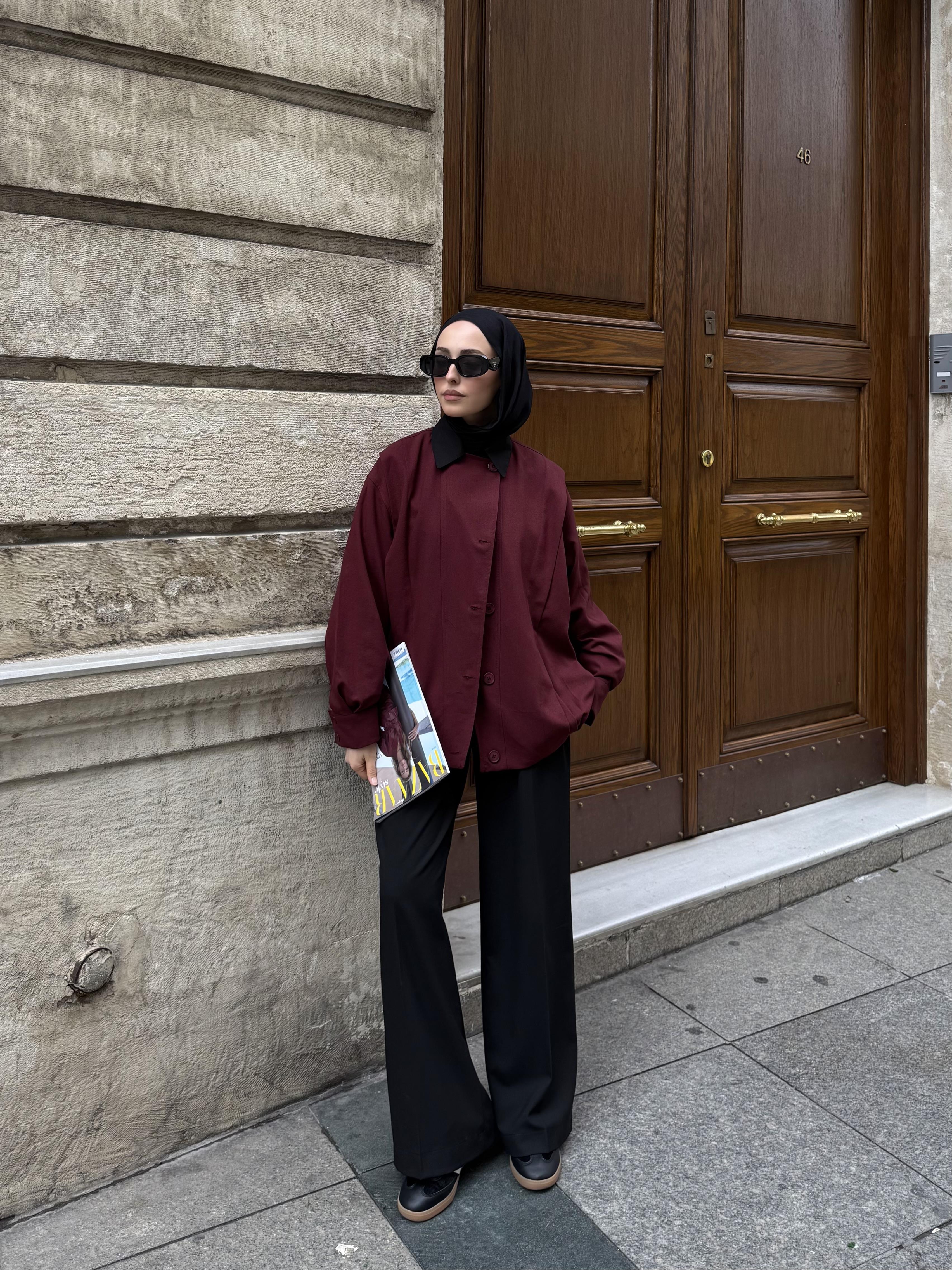Tasarım ml Collection Ceket Bordo