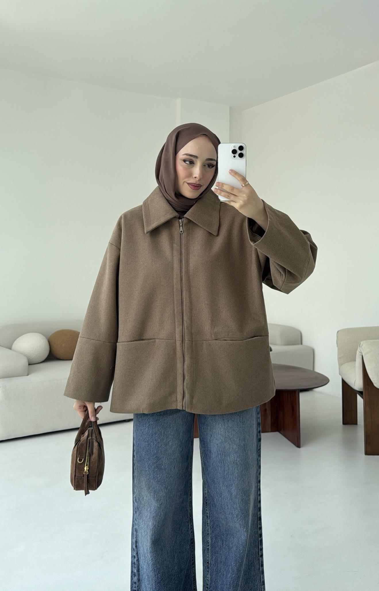 Mevsimlik Kaşe Ceket Camel