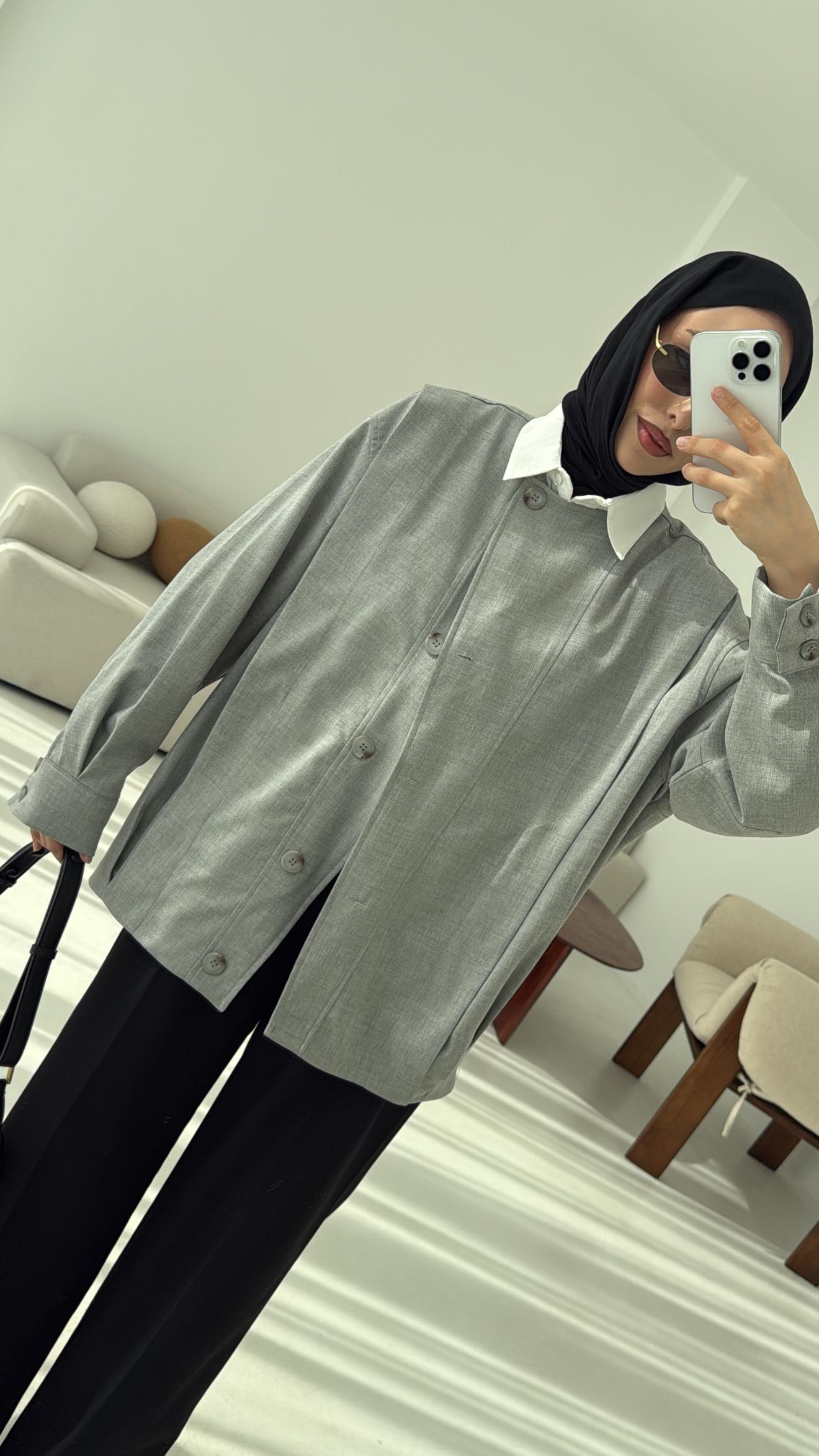 Tasarım ml Collection Ceket Gri