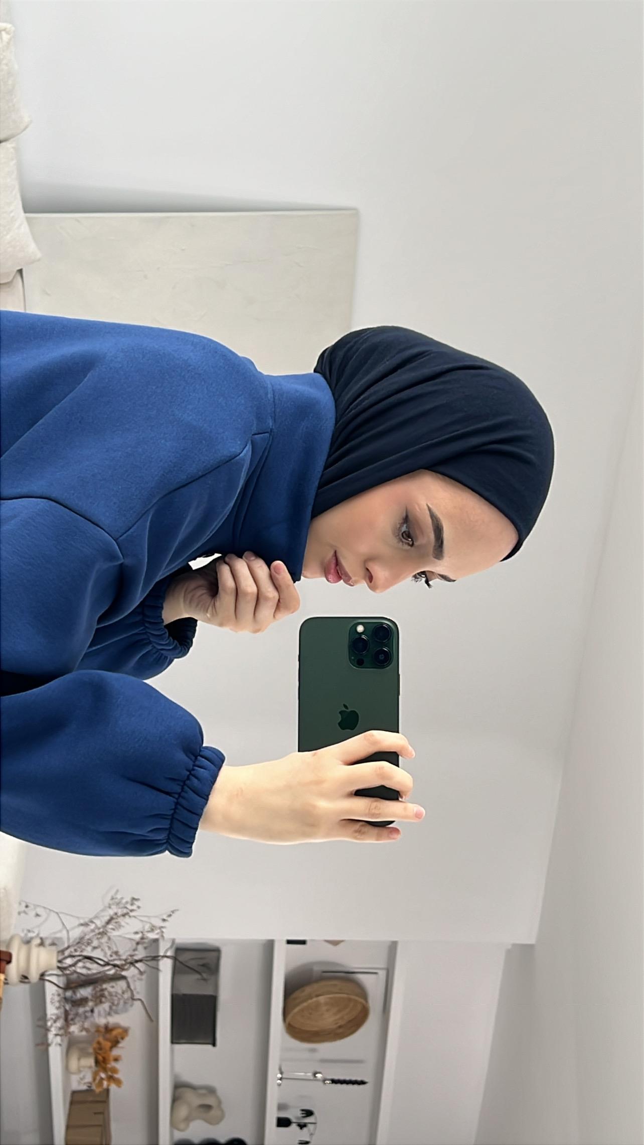 NYC Baskılı Sweatshirt Lacivert