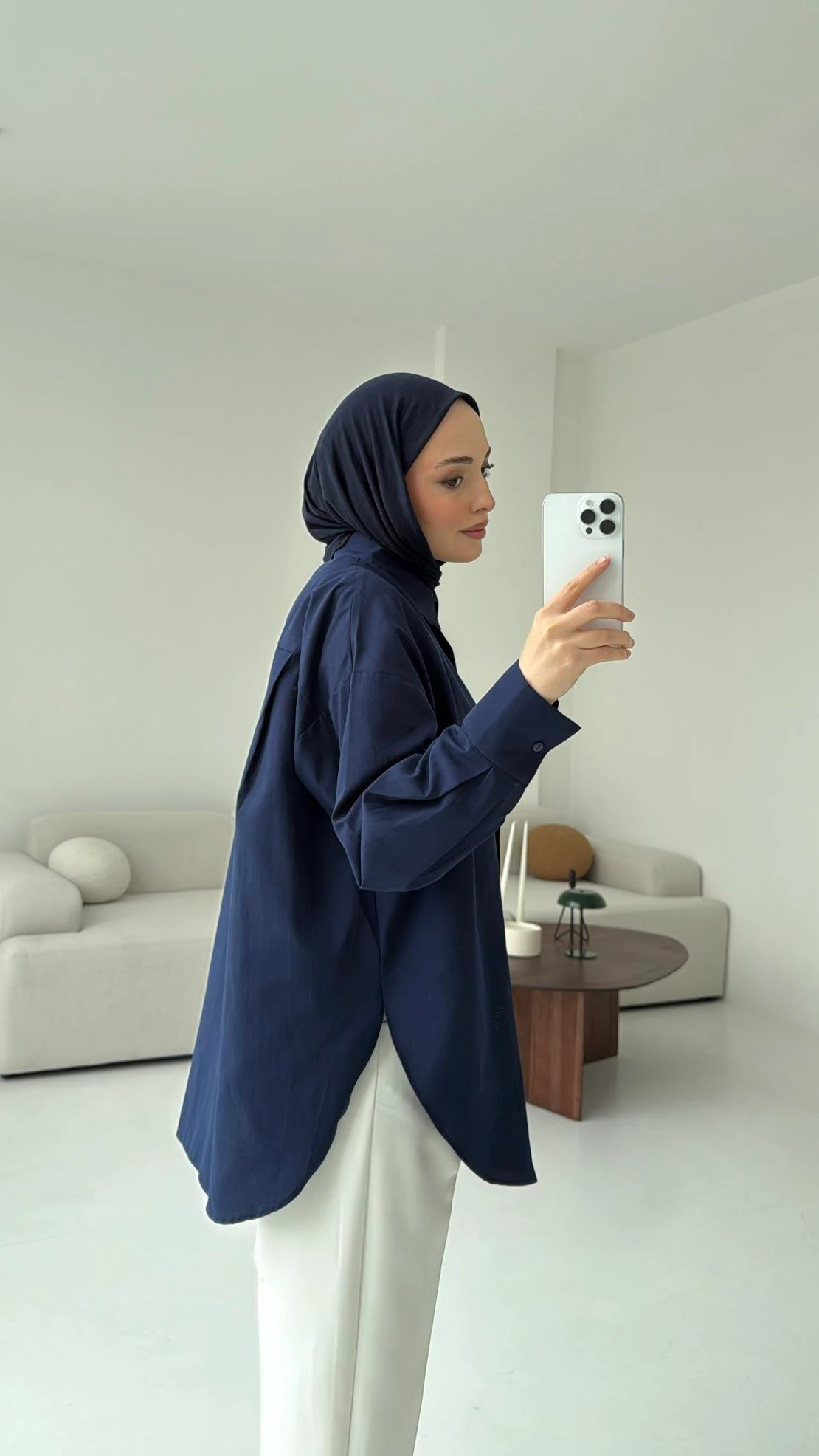 Basic Lacivert Gömlek