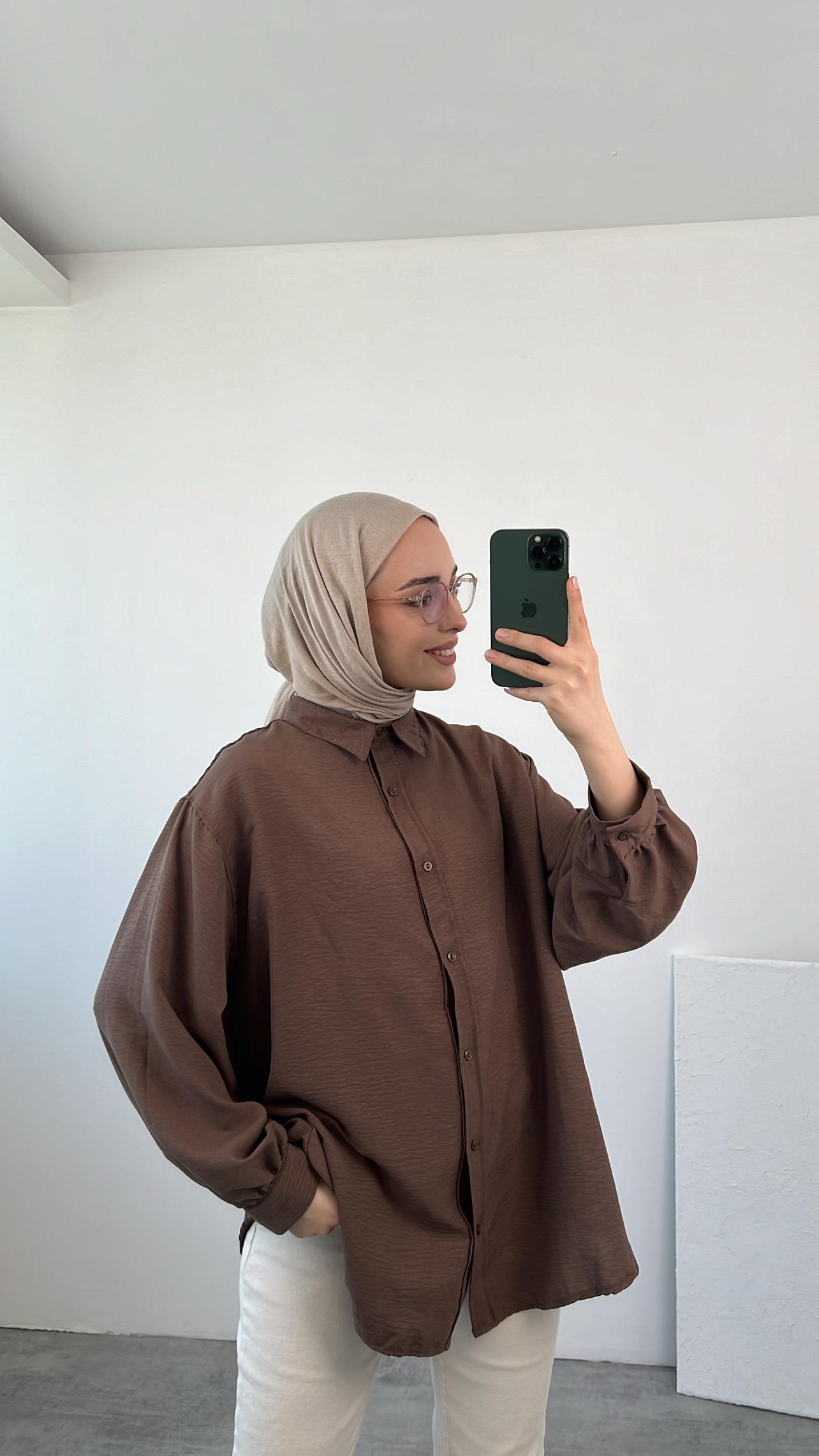 Aerobin Gömlek Kahve